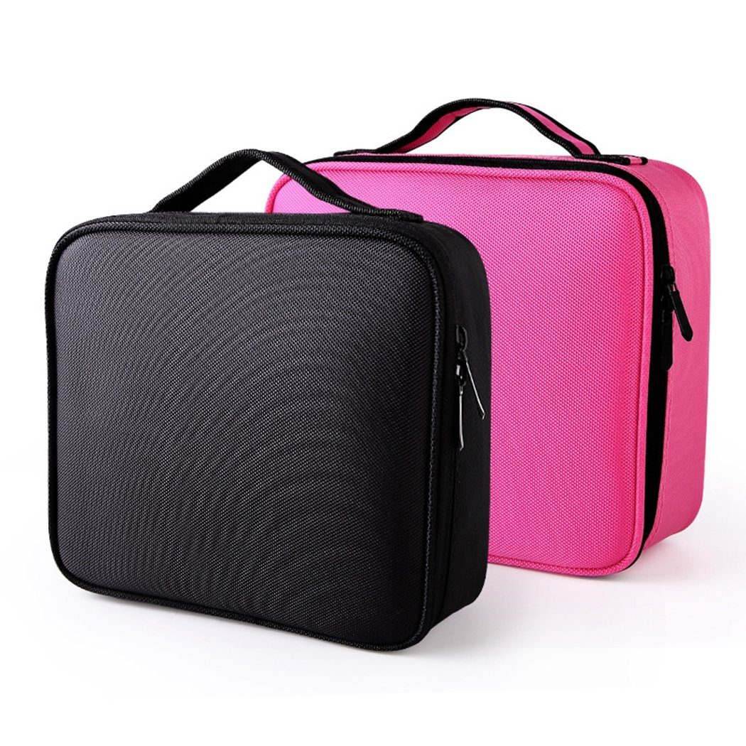 Reise-Make-up-Tasche: - wasserdicht TUABUR tragbar, Perfekt pink für Kulturbeutel Teens