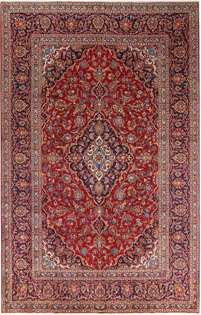 Orientteppich Keshan 216x338 Handgeknüpfter Orientteppich / Perserteppich, Nain Trading, rechteckig, Höhe: 12 mm