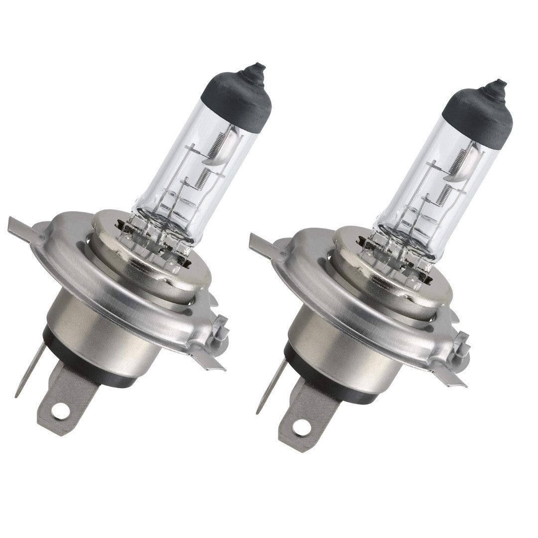 Philips Vision H4 Halogenlampe Autolampe bis zu 30 % mehr Licht 12 V 60/55 W Autoladekabel, Leistungsstark, zugelassen