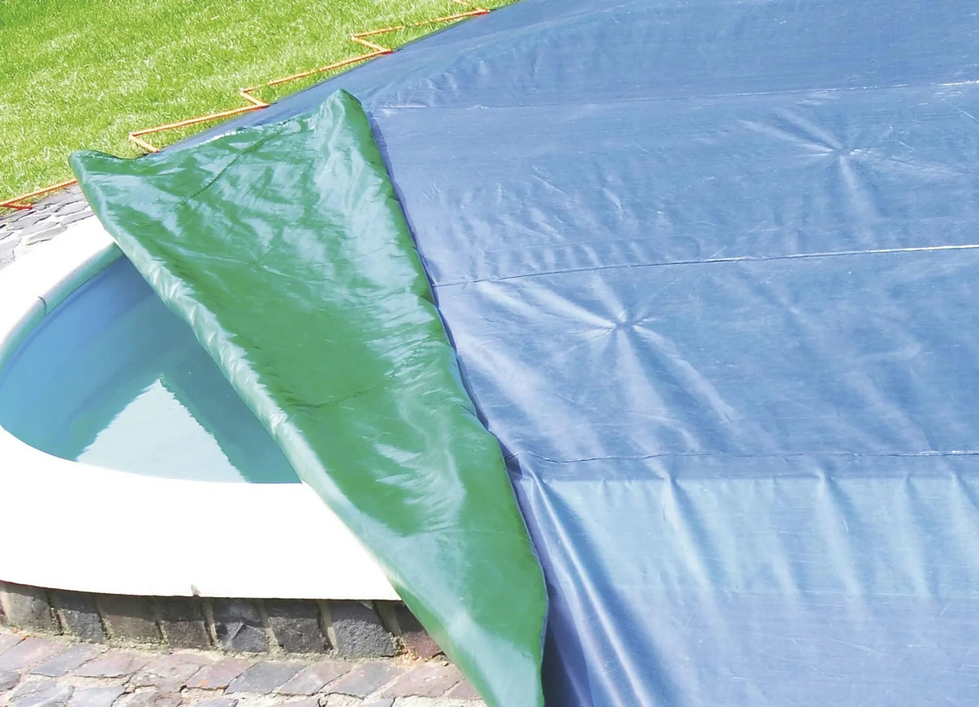 Westfalia Werkzeug Schutzplane Abdeckplane, grün/blau, extrem stark 150 g/m², 2 x 3 m