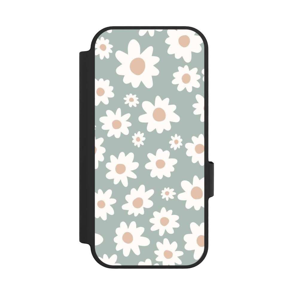 NIVOCASE Handyhülle Gänseblume Muster Blumen Daisy Flower Seamless Pattern Green, Google Pixel 10 Pro Klapphülle Handyhülle aus Kunst Leder