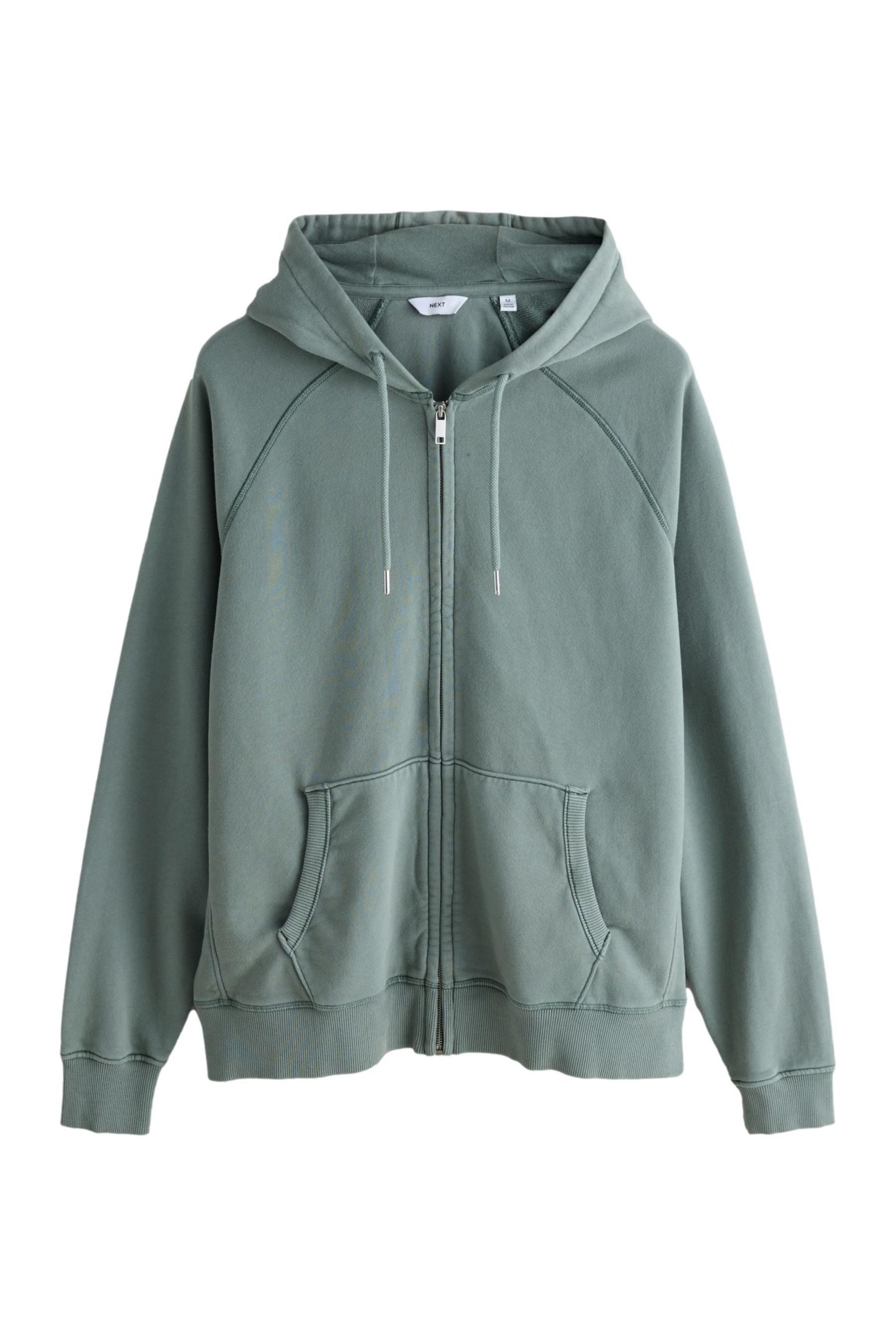 Next Kapuzenpullover Kapuzenjacke mit Reißverschluss + starker Waschung (1-tlg)