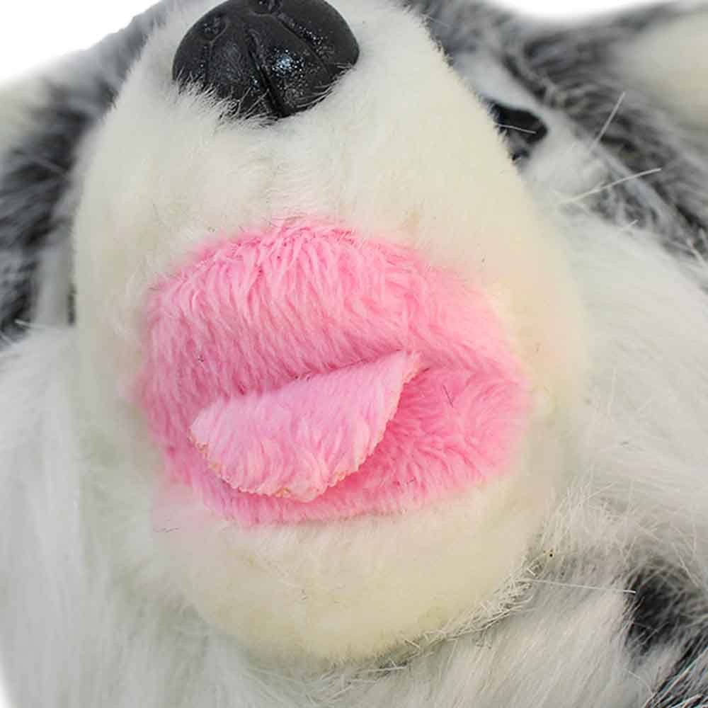 Euro Souvenirs Kuscheltier Husky Kuscheltier klein mit Kunststoffaugen - ca. 17 cm (1-St)