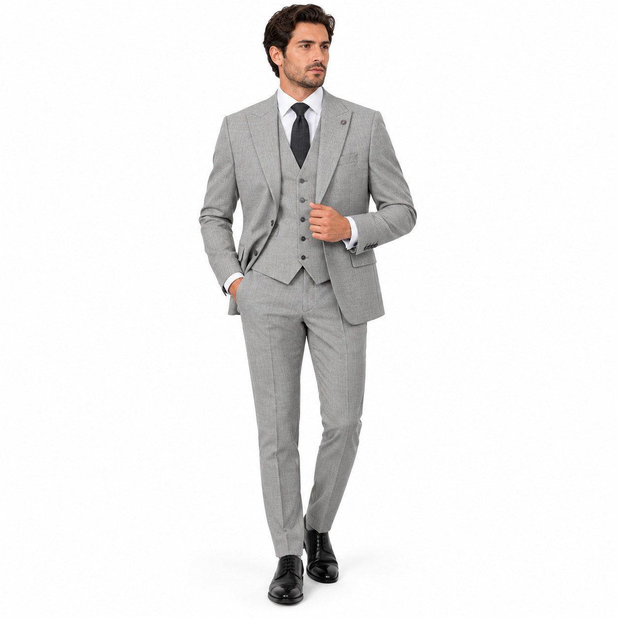 Guild Clothing Anzug 3-teilig Herren Hochzeitsanzug Slim Fit Festanzug (Anzughose & Sakko & Weste, 3-tlg., Anzug Set) Sakko, Weste & Hose – Businessanzug, Hochzeitsanzug, Festanzug
