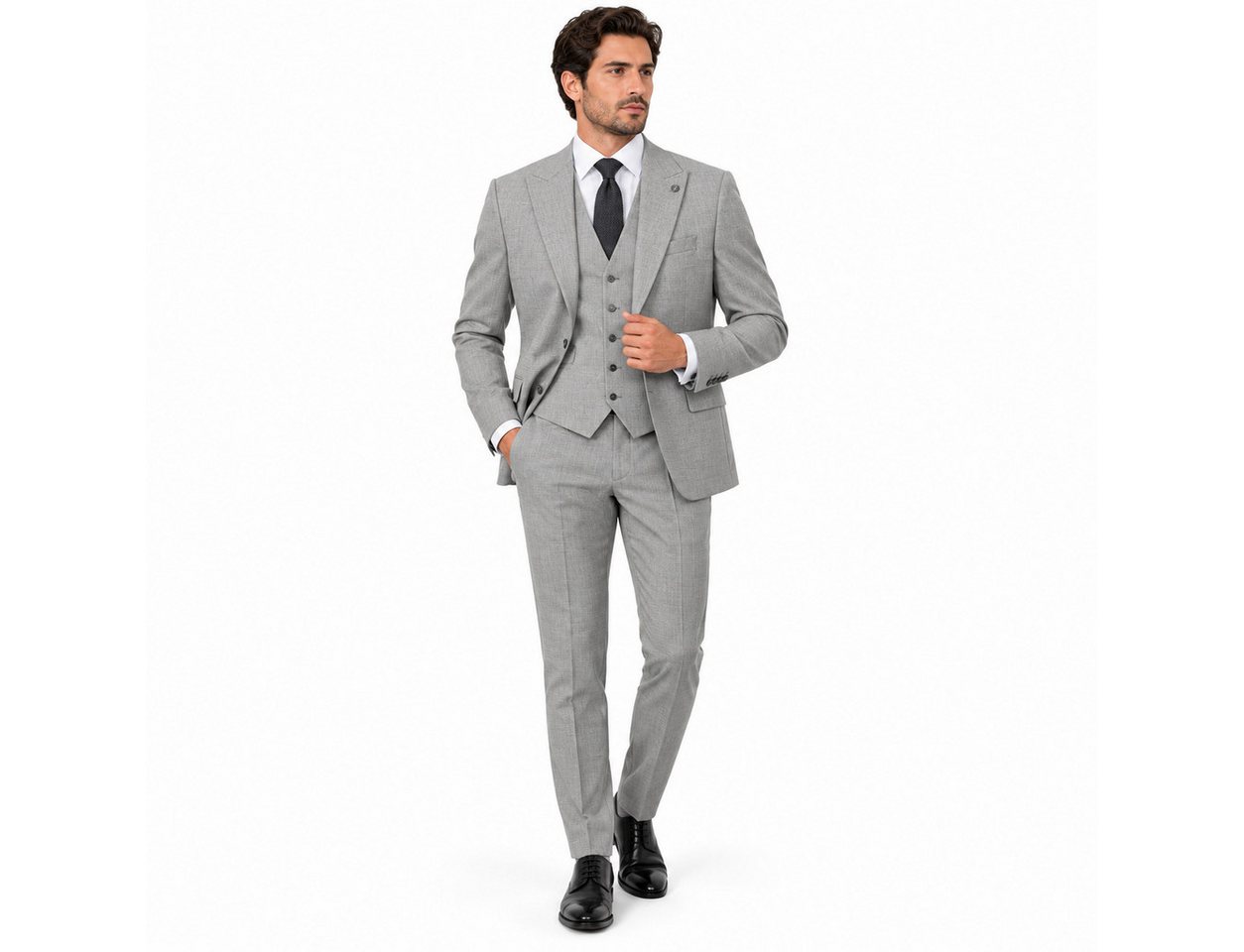 Guild Clothing Anzug 3-teilig Herren Hochzeitsanzug Slim Fit Festanzug (Anzughose & Sakko & Weste, 3-tlg., Anzug Set) Sakko, Weste & Hose – Businessanzug, Hochzeitsanzug, Festanzug