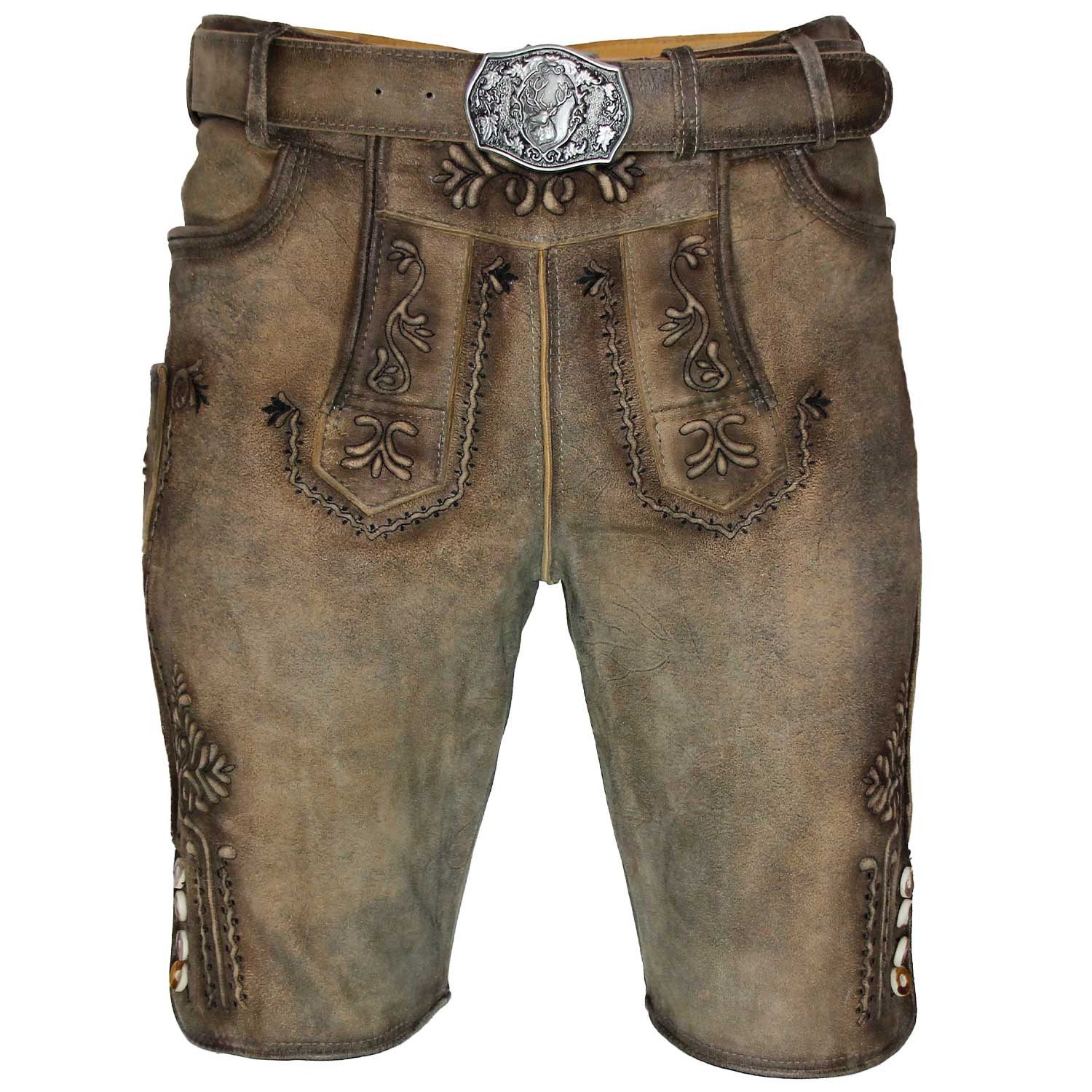 Maddox Trachtenlederhose MADDOX Kurze Herren Lederhose günstig online kaufen