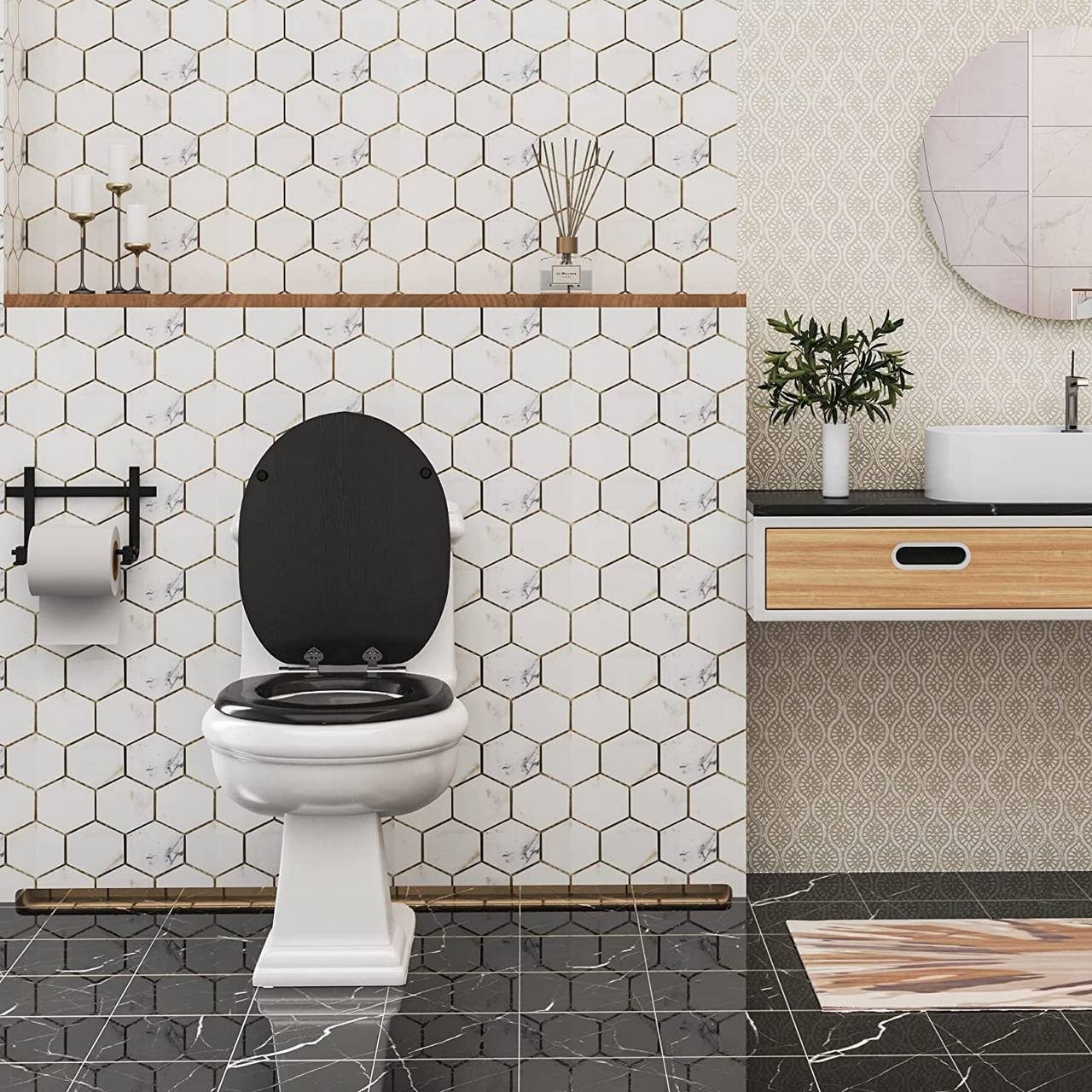 Woltu WC-Sitz (1-St), Toilettensitz mit Absenkautomatik günstig online kaufen