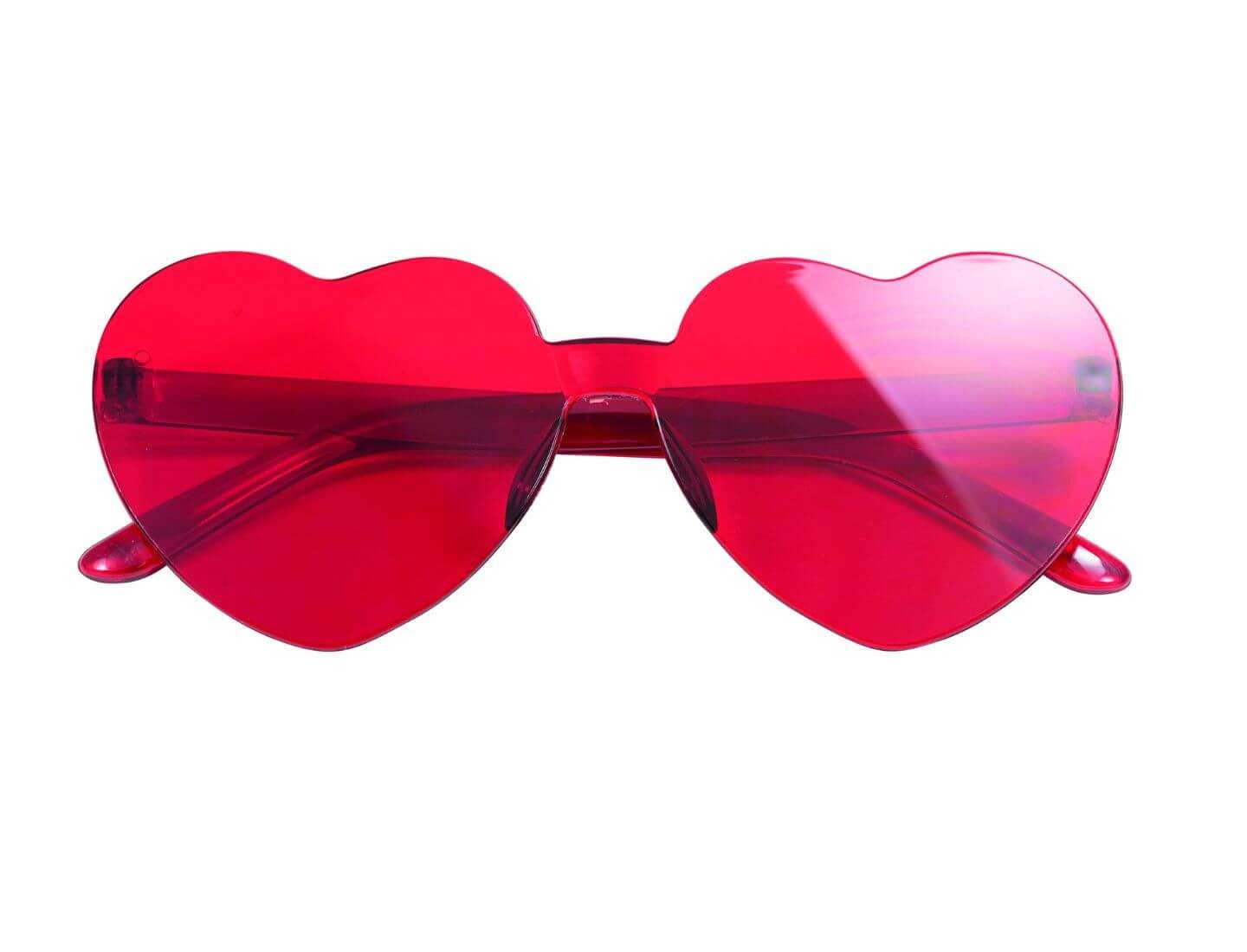 Party x People Kostüm Herzbrille rot