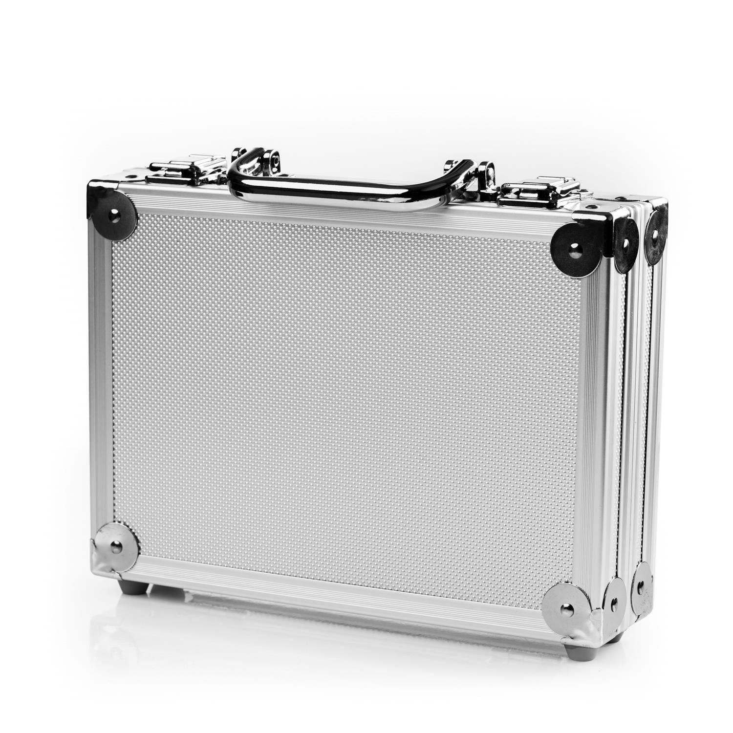Karella Dartpfeil Dartkoffer Alu PAK Luxus silber/aluminium, Dart Case Etui Tasche für Dartpfeile Flights