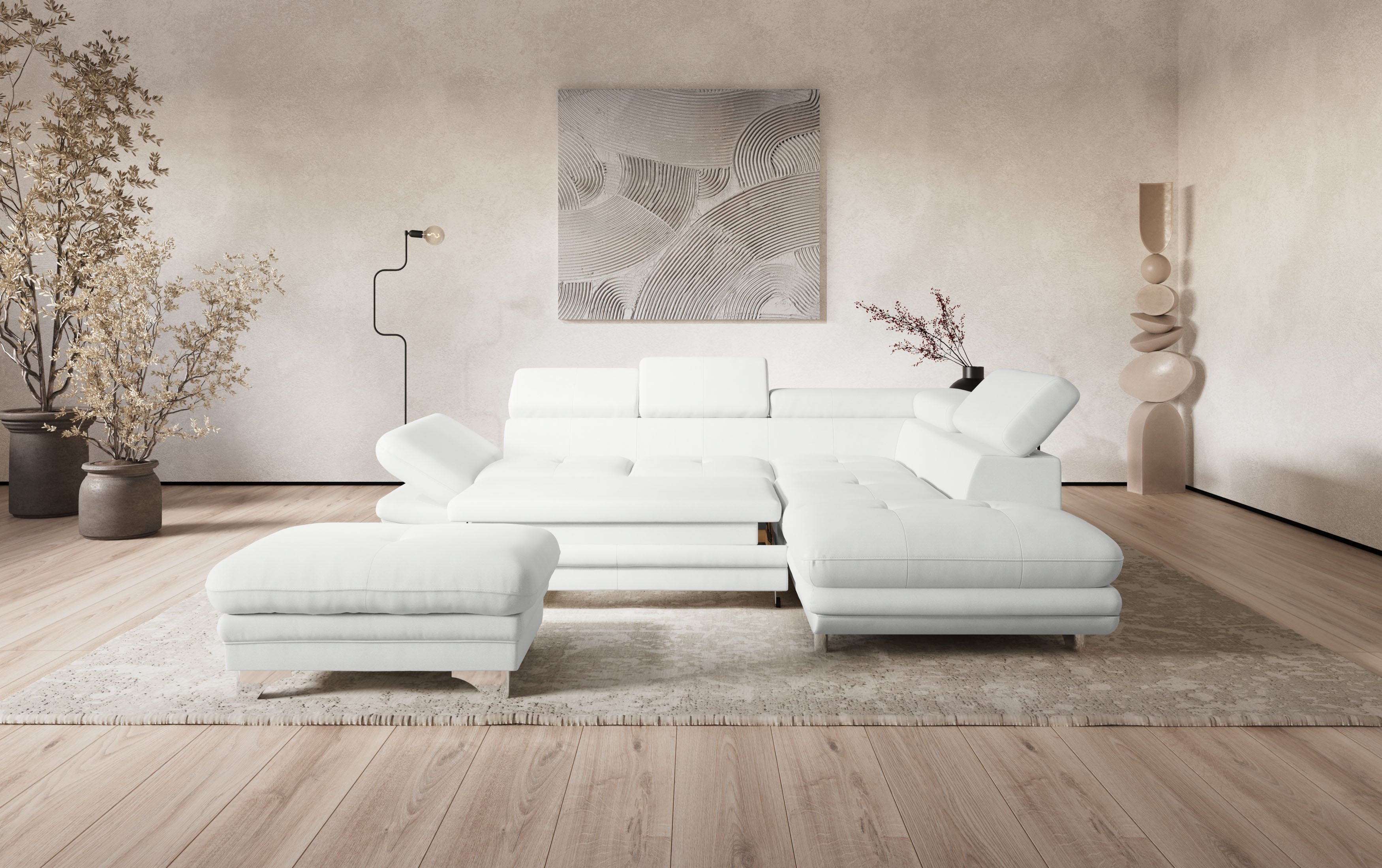 COTTA Ecksofa Enterprise L-Form, mit Arm- günstig online kaufen