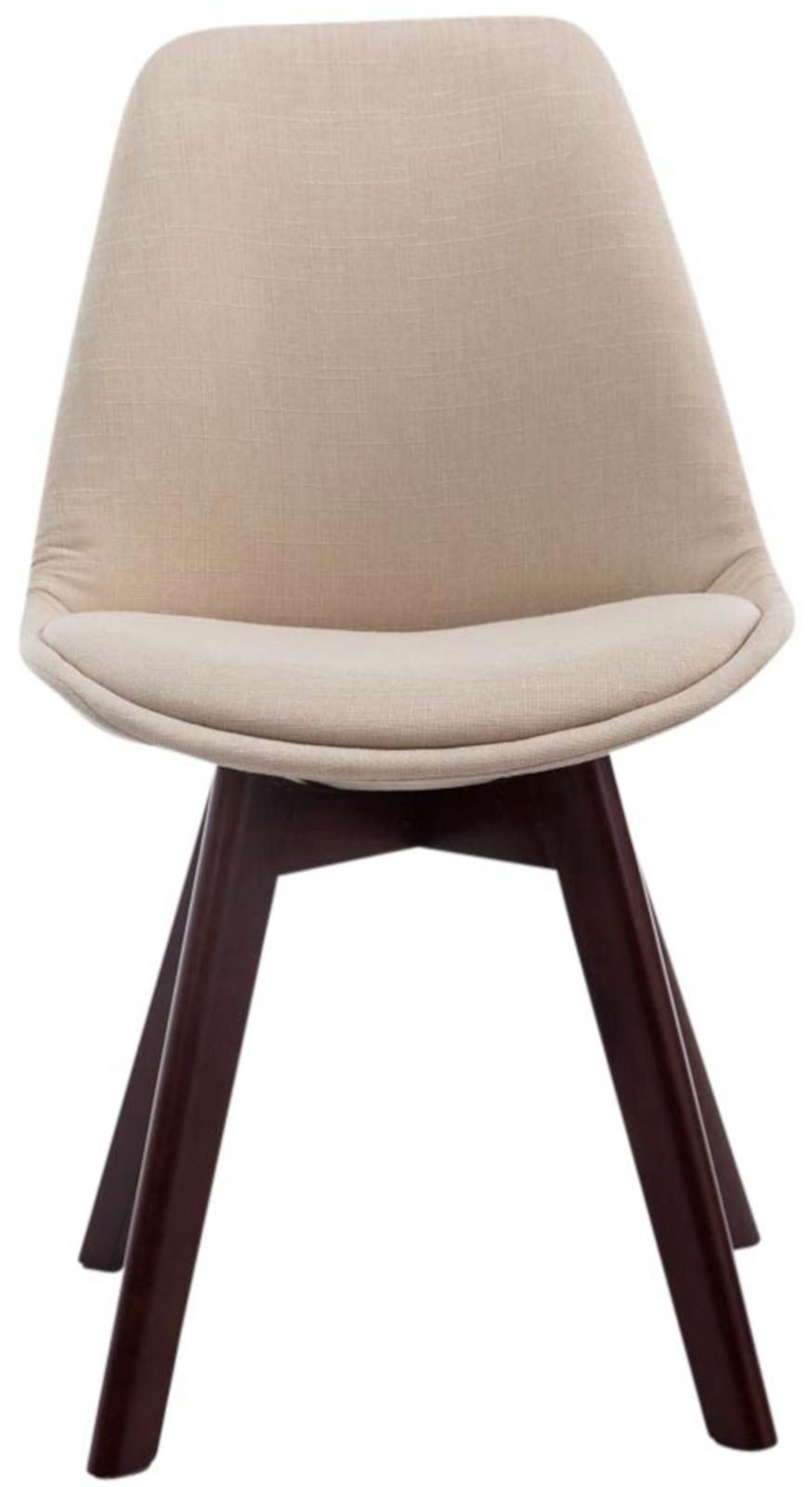 TPFLiving Besucherstuhl Bornova Two (Pflegeleichte Oberflächen & robuste Materialien, 4 St), Maße (TxBxH): 55 x 48 x 84cm - Farbe: creme