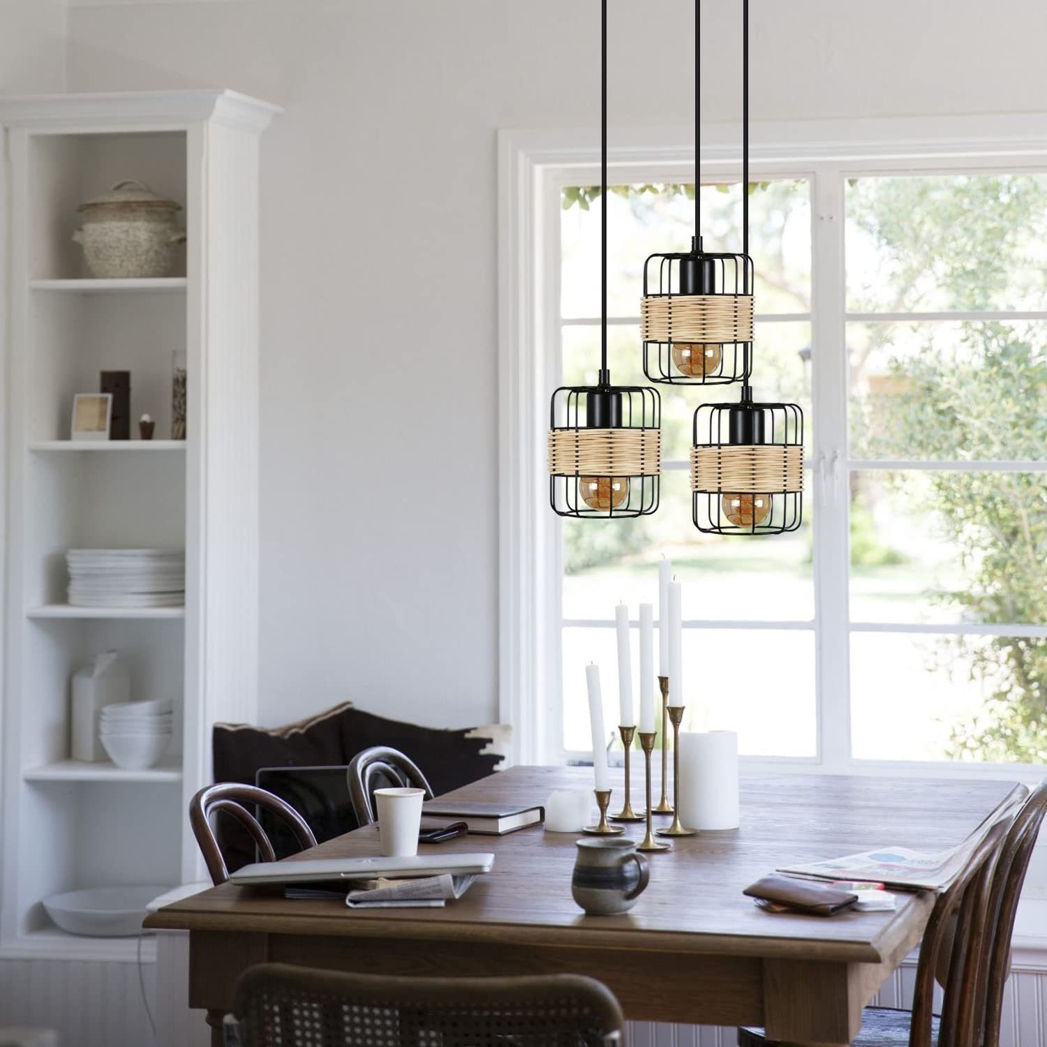 ZMH Pendelleuchte Pendellampe Vintage E27 Esstischlampe günstig online kaufen