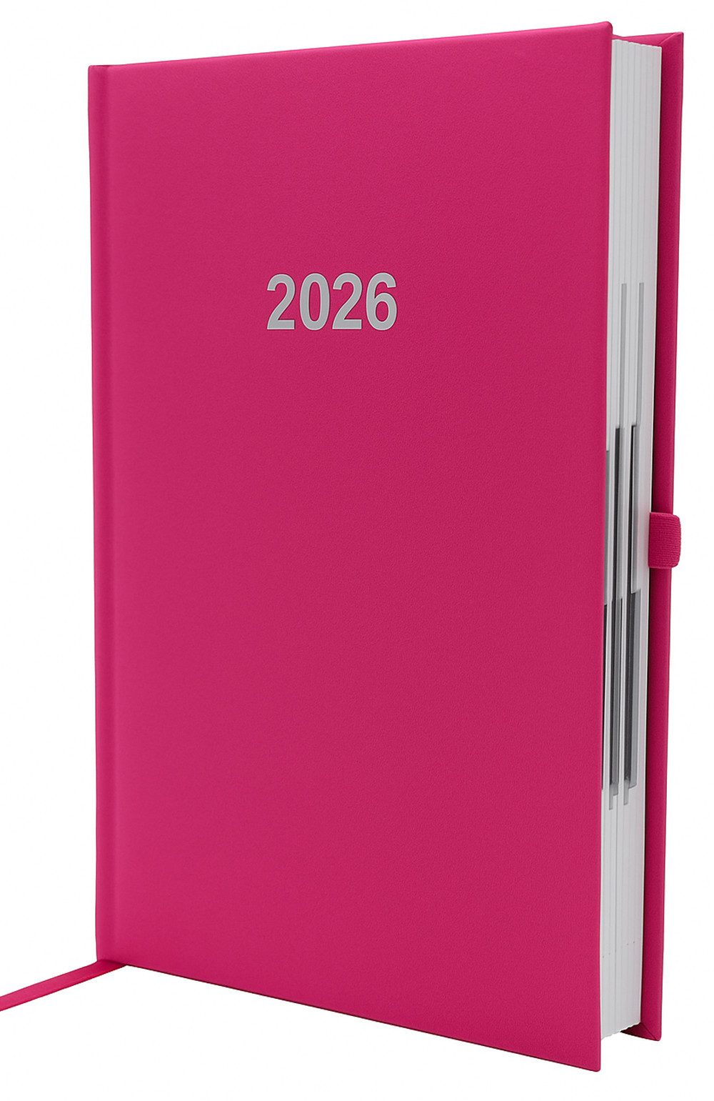 ADINA Buchkalender 2026 ADINA Buchkalender Chefplaner A5 pink 1 Tag 1 Seite auch sonntags