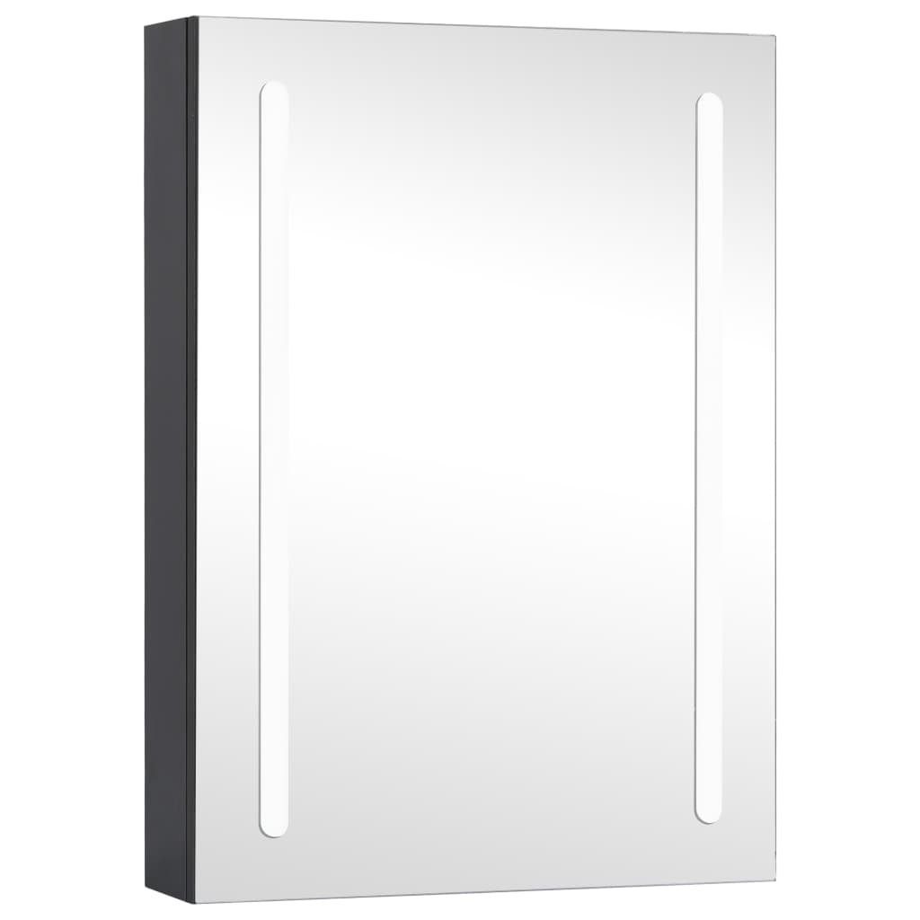 vidaXL Spiegel LED Bad Spiegelschrank 50x13x70 cm Badezimmer LED-Beleuchtung Spiegel