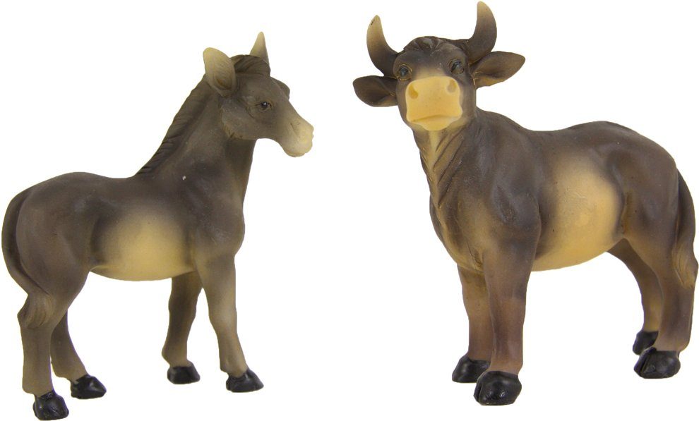 dekoprojekt Krippenfigur Krippenfigur Ochs und Esel 8,7 cm (2 St)