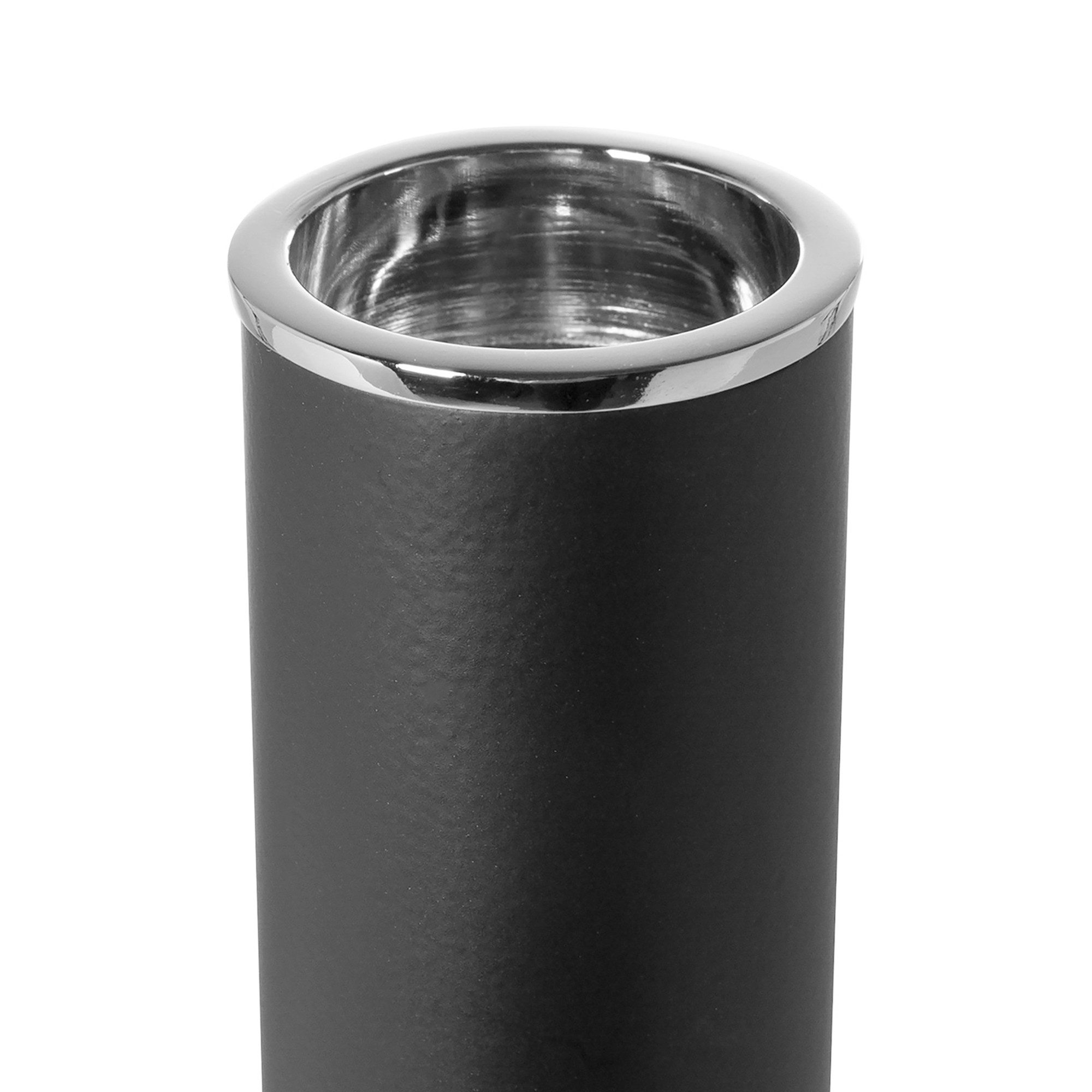 Fink Kerzenhalter RITMO - 2er Set Kerzenhalter aus Edelstahl in Schwarz - Stabkerzen (2er Set, 1 St., 2 Stück), Stabkerzenleuchter - Dekoration - Geschenkeset - – Bild 5 von 5