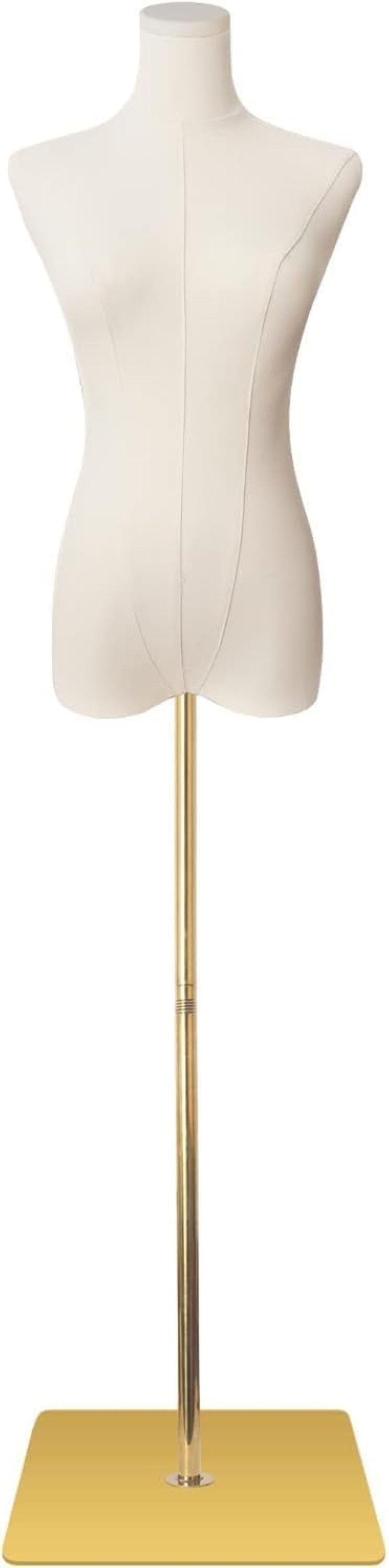 SHAREWIN Schneiderpuppe Schlanker Damen-Torso 50–70 Zoll höhenverstellbar, mit silbernem Metallständer für Kleidung und Schmuck