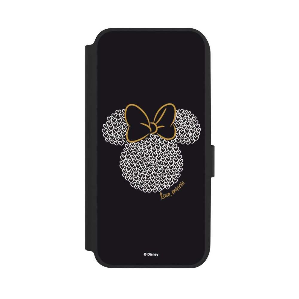 NIVOCASE Handyhülle Minnie Mouse Disney Muster Minnie Black and White, Samsung Galaxy A14 5G Klapphülle Handyhülle aus Kunst Leder