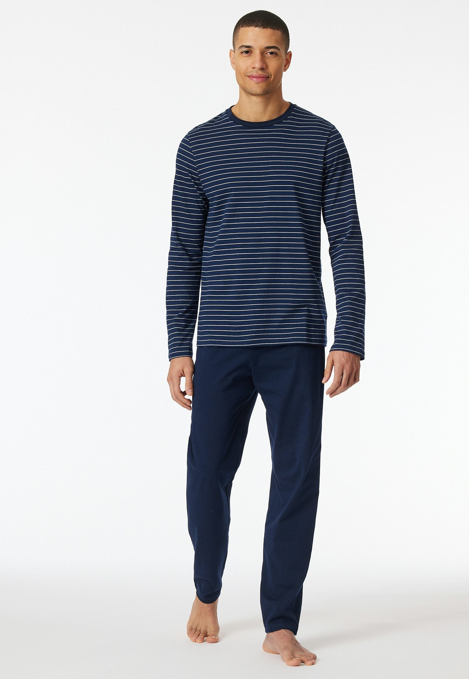 Schiesser Schlafanzug Casual Essentials (2 tlg) mit Streifen günstig online kaufen