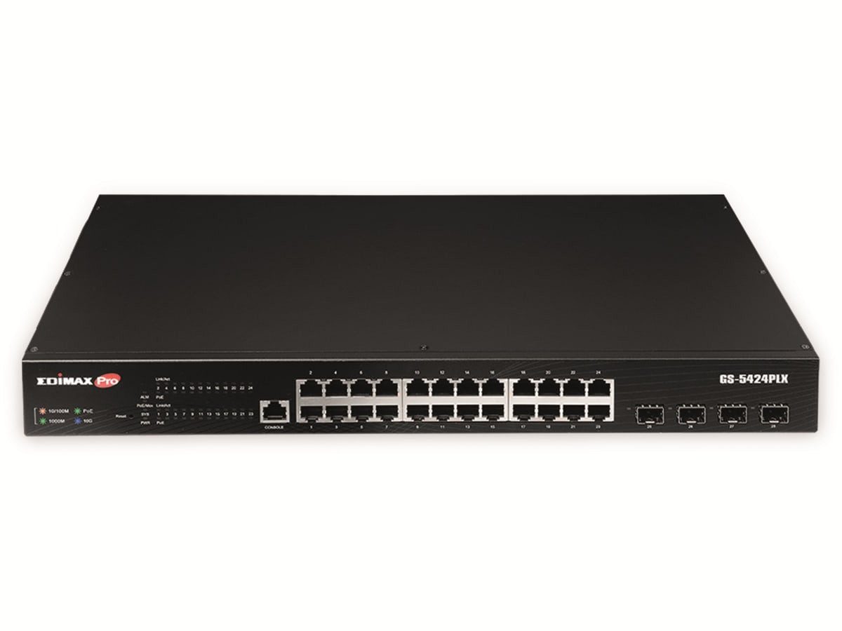 EDIMAX Gigabit-Switch GS-5424PLX, 24-port Netzwerk-Switch