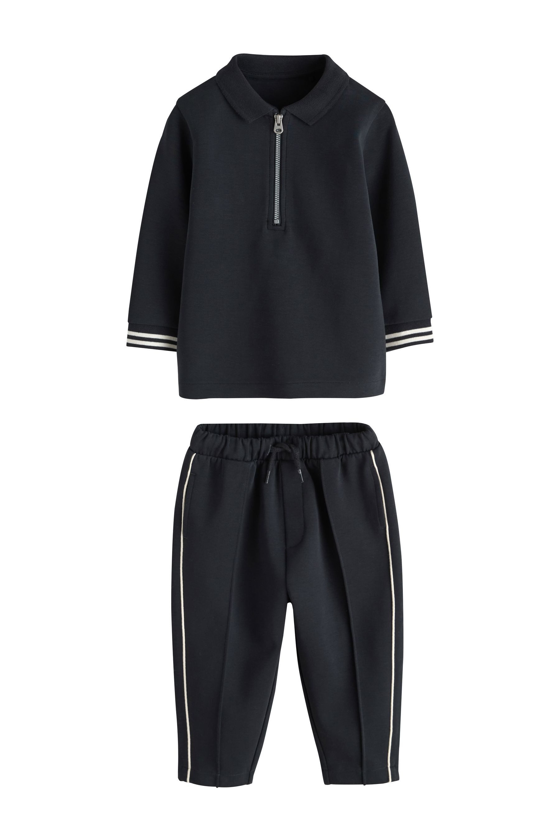 Sweatanzug Polooberteil und Leggings im Set