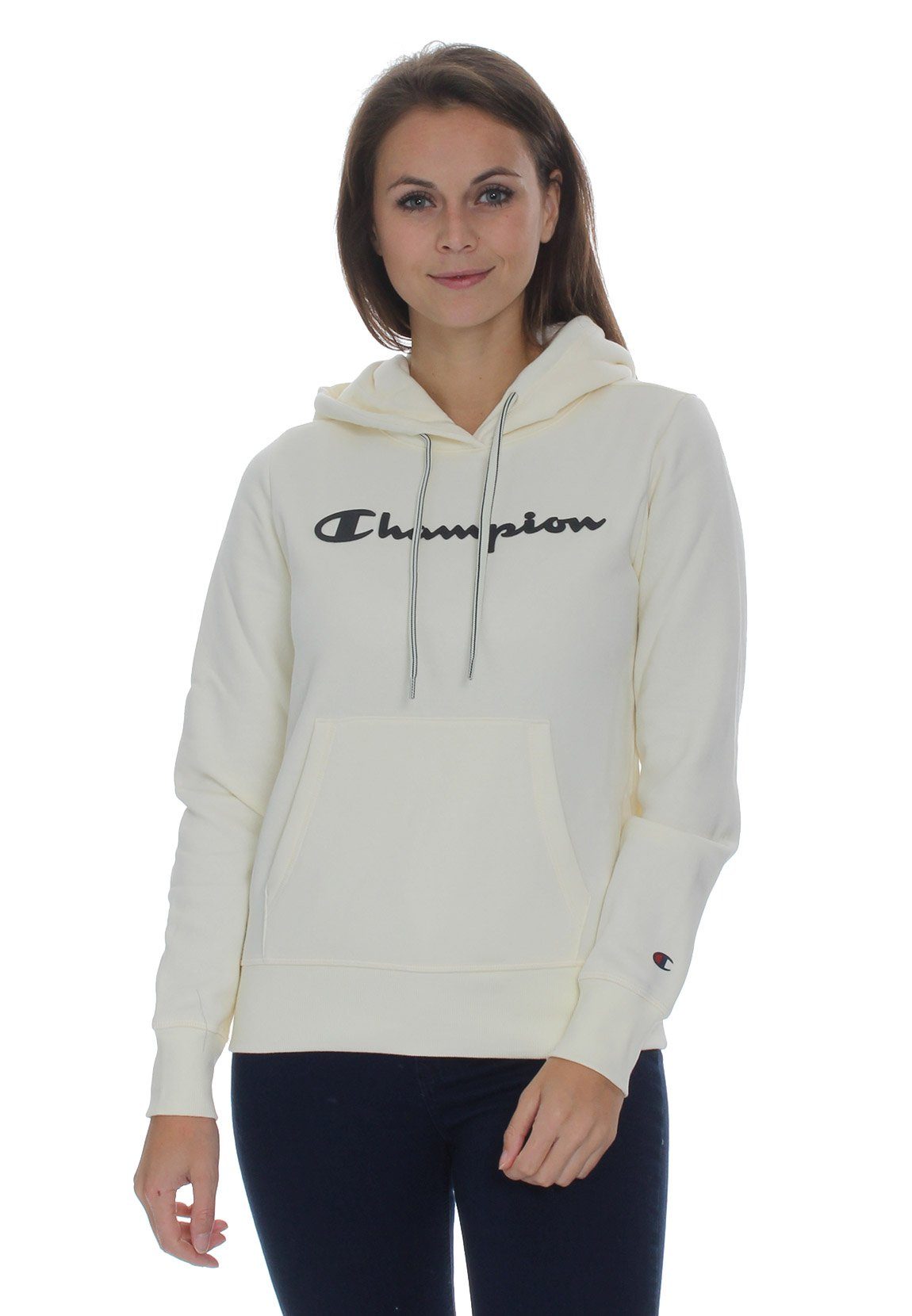 Champion Kapuzensweatshirt Champion Kapuzenpullover Damen 113207 F20 WW005 OFW Wollweiß