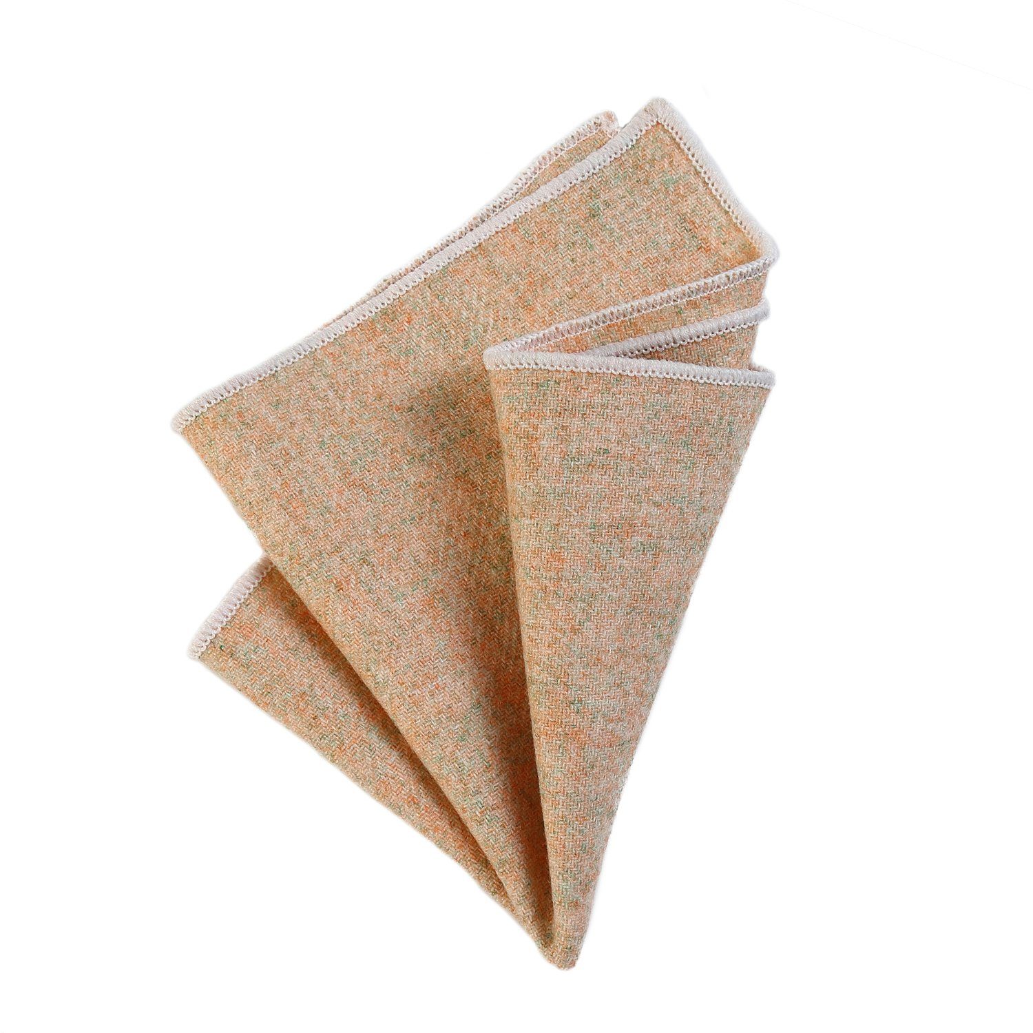 DonDon Einstecktuch DonDon Einstecktuch Tweed Style einfarbig, (Packung, 1-St), zum Falten, Tweed-Look