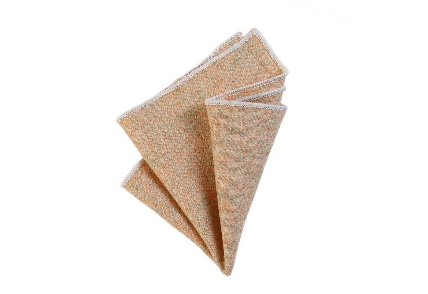 DonDon Einstecktuch DonDon Einstecktuch Tweed Style einfarbig, (Packung, 1-St), zum Falten, Tweed-Look