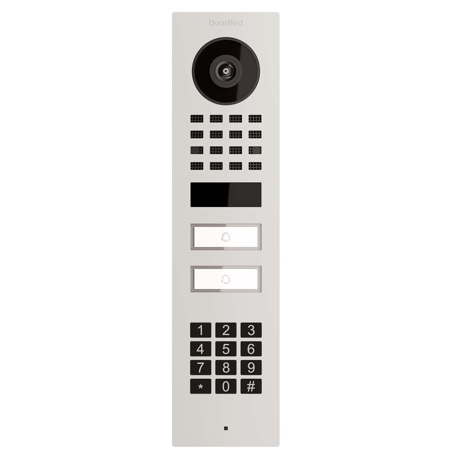 Bravios Briefkasten Aufputz Türsprechanlage Smart-ON for Two Doorbird D1102KV mit Keypad M