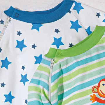 Erwin Müller Pyjama Baby-Schlafanzug 2er-Pack Interlock-Jersey Streifen
