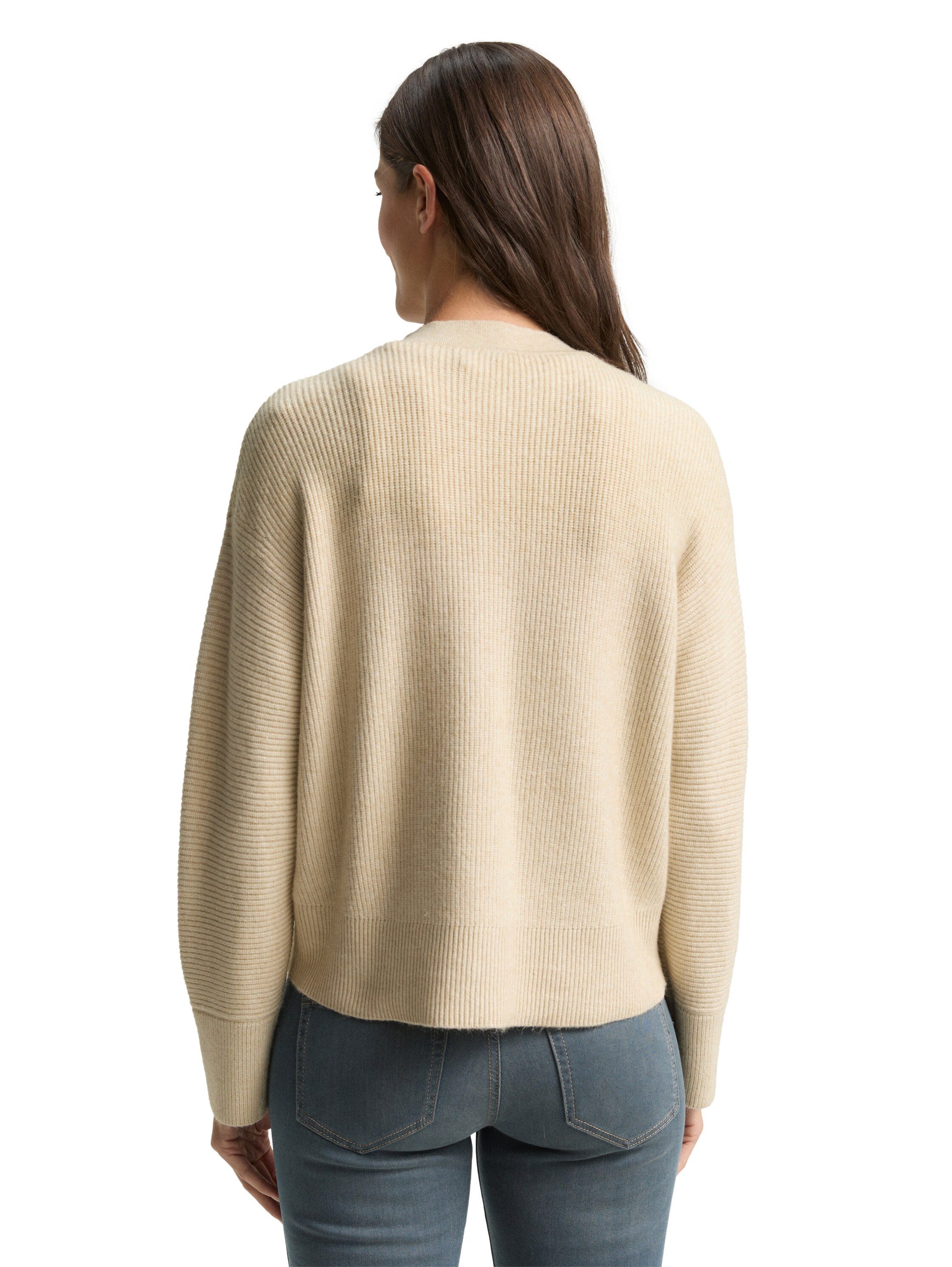 TOM TAILOR Strickjacke mit Rippbündchen günstig online kaufen