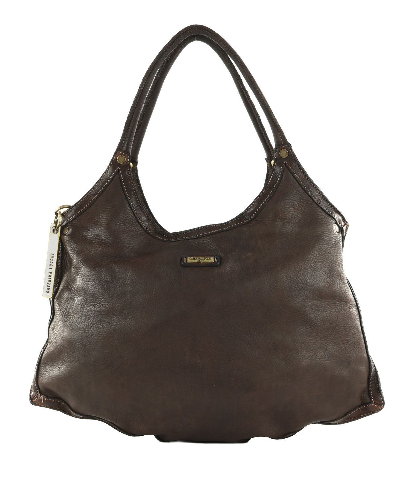 Caterina Lucchi Schultertasche Shopping Bag, aus echtem Kalbsleder