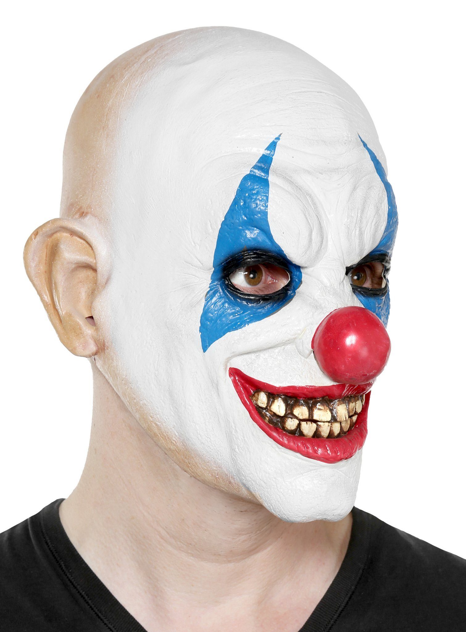 Metamorph Verkleidungsmaske Psycho Clown Maske - für Karneval Faschingskostüm, Gruselige Clownsmaske - nicht nur für Halloween