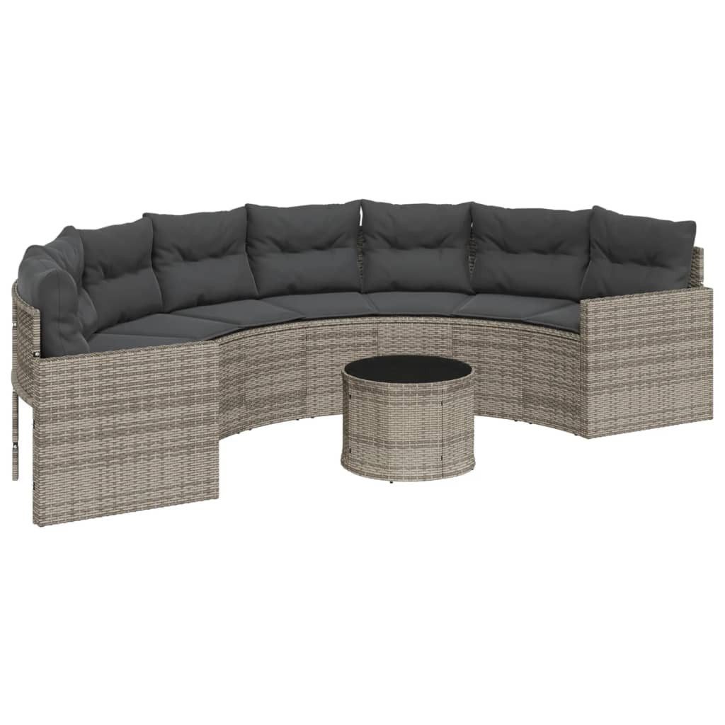 vidaXL Loungesofa Gartensofa mit Tisch und günstig online kaufen