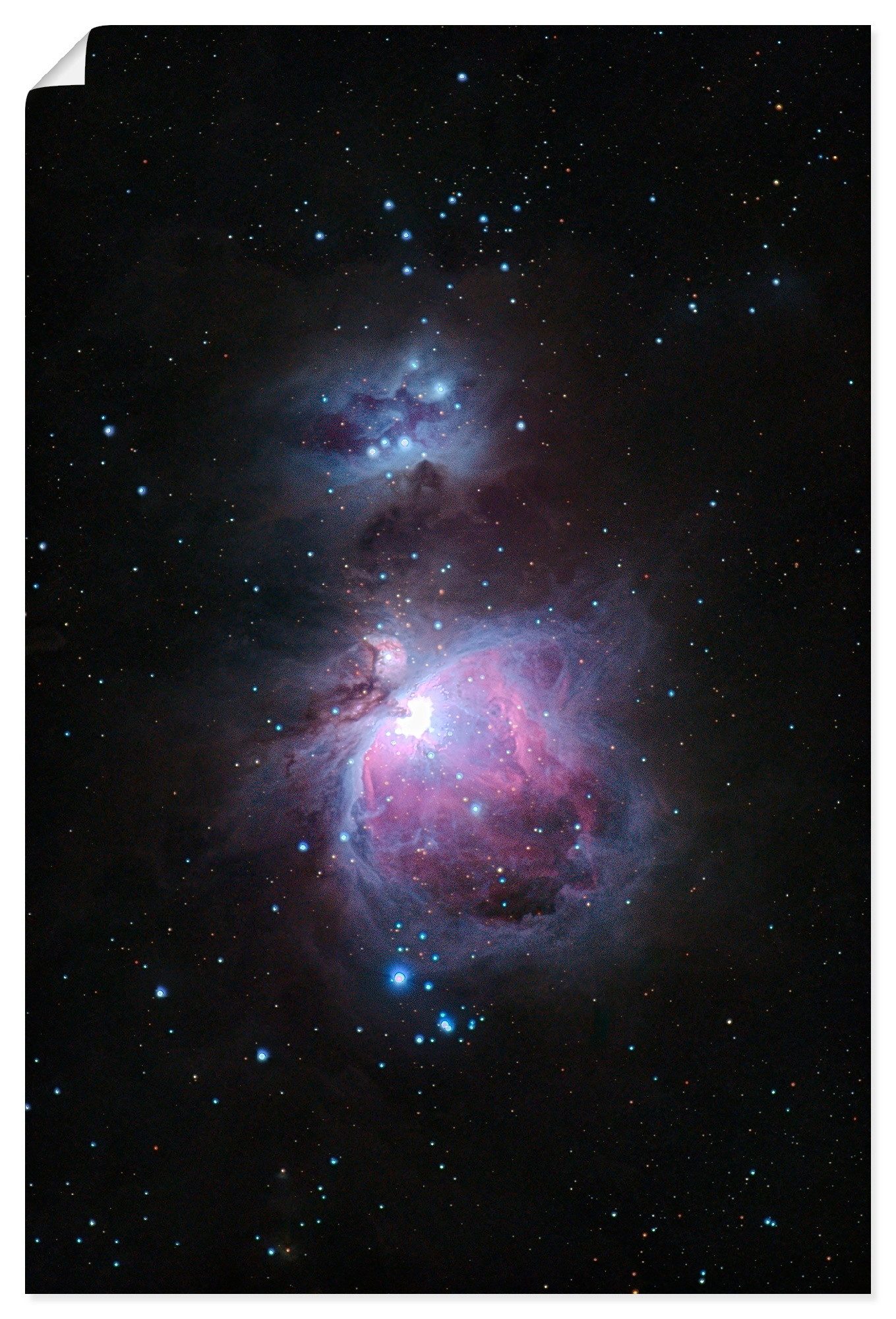 Artland Wandbild Orionnebel im Sternbild Orion, (1 St), als Alubild, Leinwandbild, Poster, Wandaufkleber in verschied. Größen
