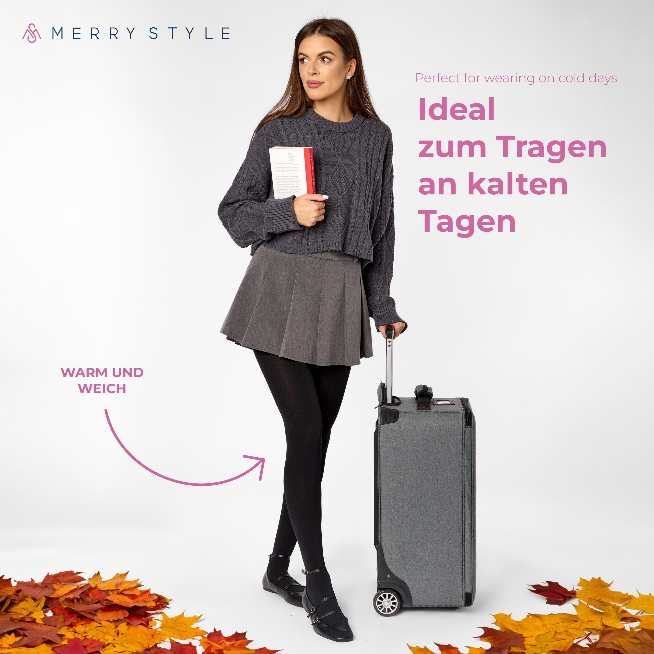 Merry Style Strumpfhose Thermo Strumpfhose Damen Winter Wärme Tights Gefütterte MS-ATX-442 (1 St) – Bild 5 von 5
