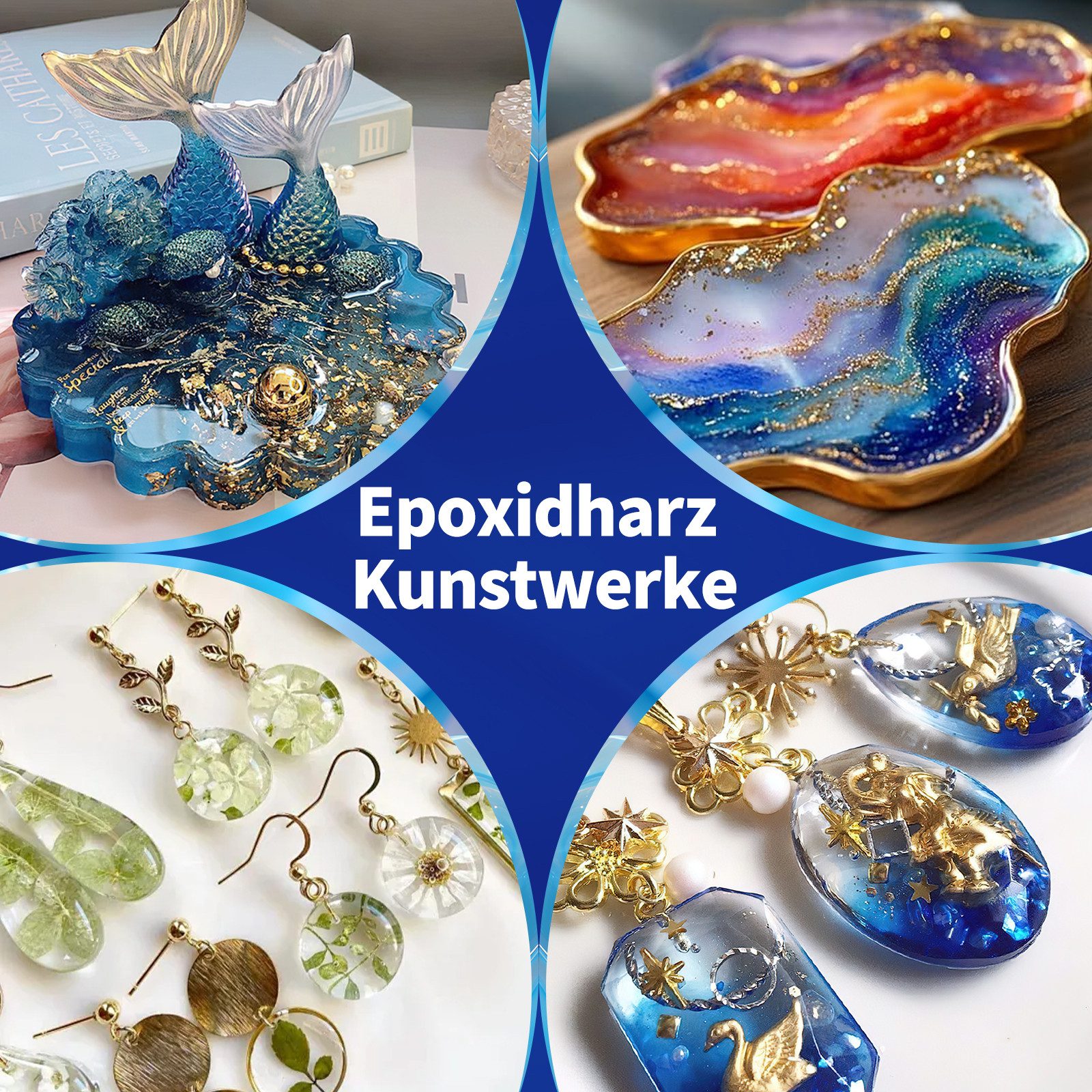 Bundviel Epoxidharz 256oz/64oz Epoxidharz Set Kristallklar Anfänger Set Harz gießen Set – Bild 4 von 5