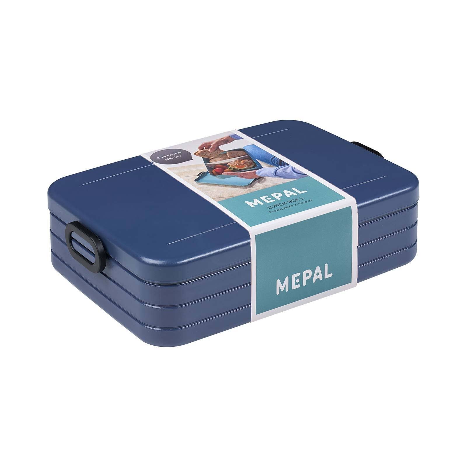 Spülmaschinengeeignet (1-tlg), (ABS), Take Nordic Mepal Lunchbox 1500 ml, Acrylnitril-Butadien-Styrol Lunchbox Large a Denim Break