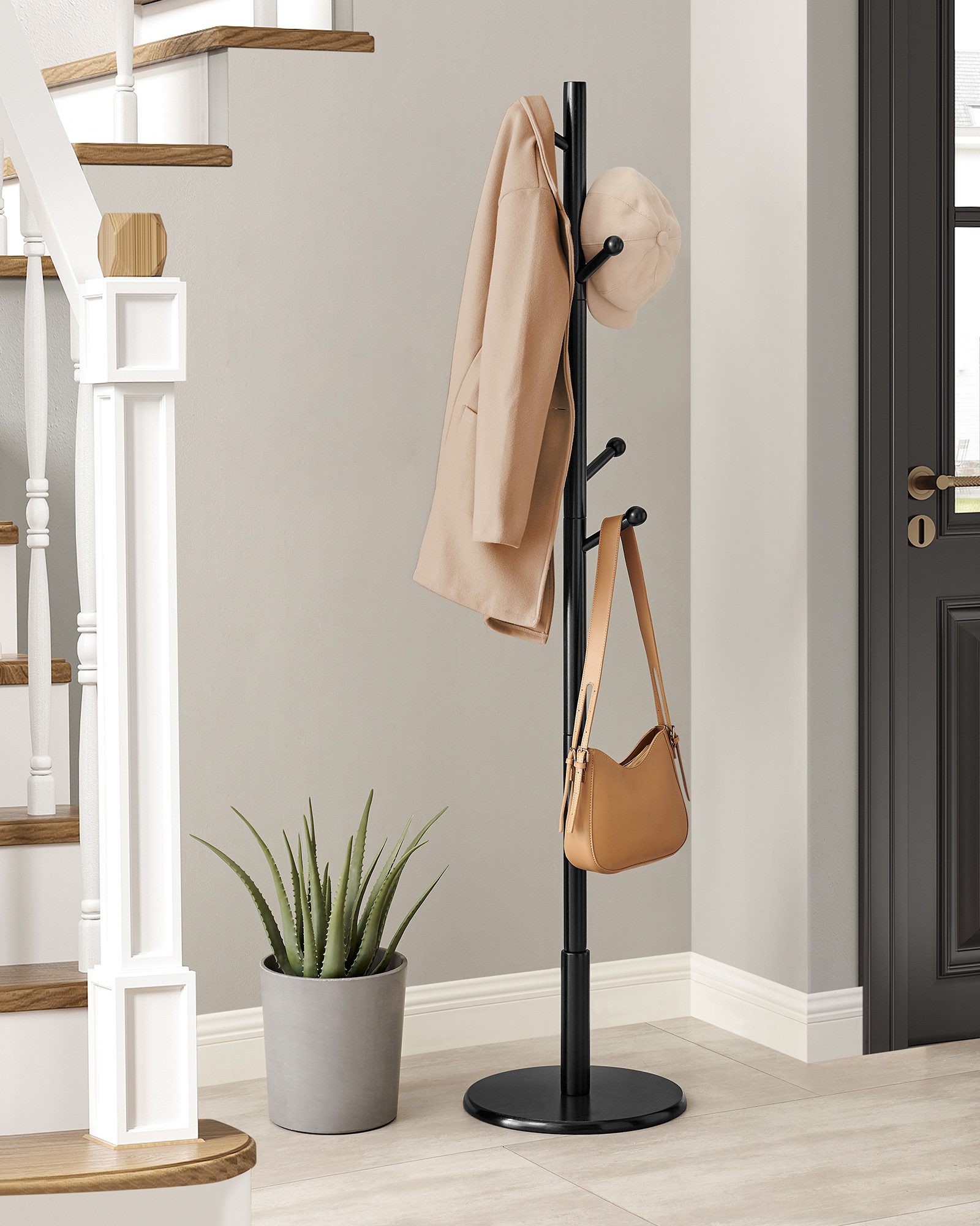 VASAGLE Garderobenständer Kleiderständer, mit abgerundeten Enden, 38x175cm günstig online kaufen