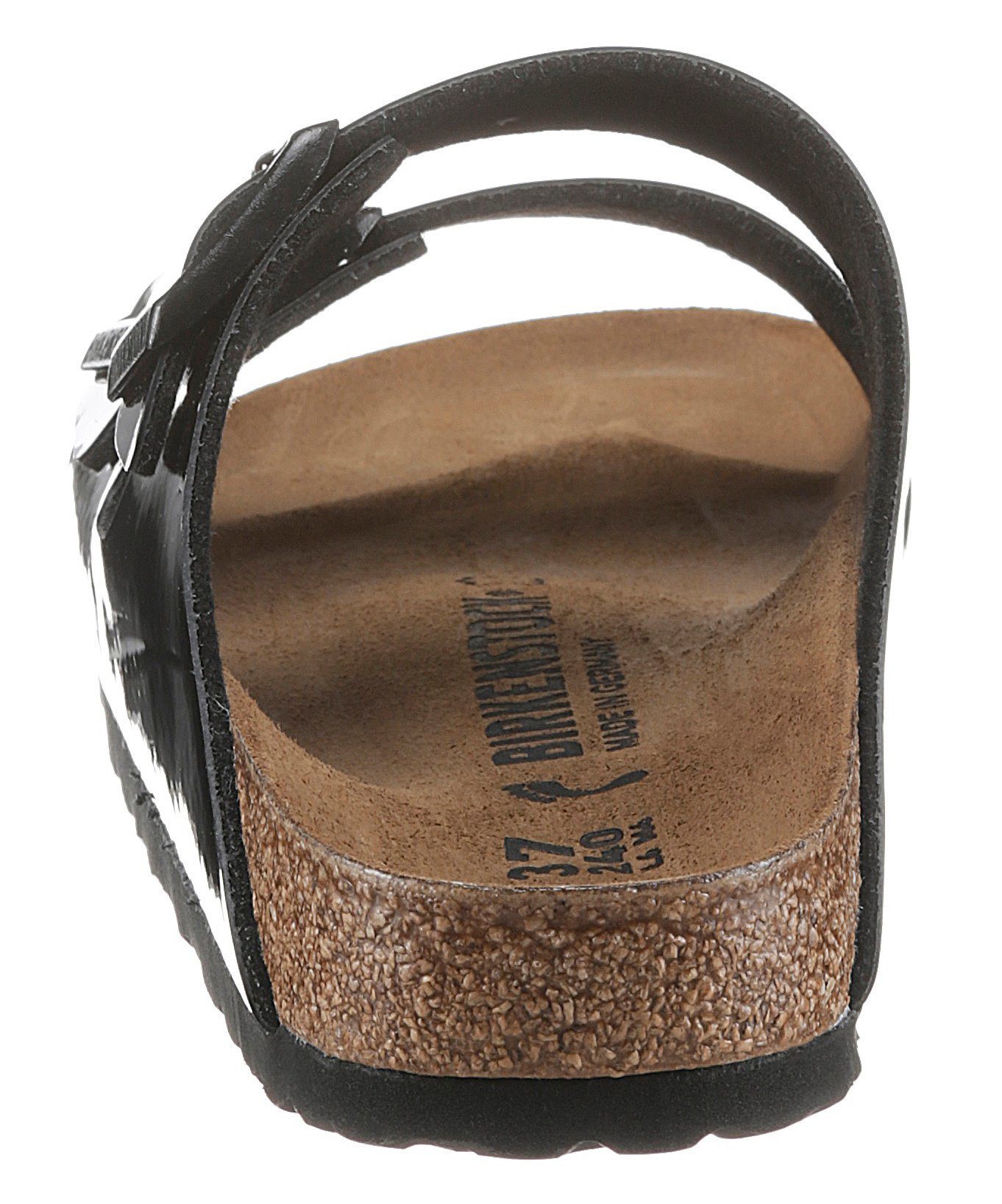 Birkenstock ARIZONA Patent Pantolette in glänzender Lack-Optik, Schuhweite: günstig online kaufen