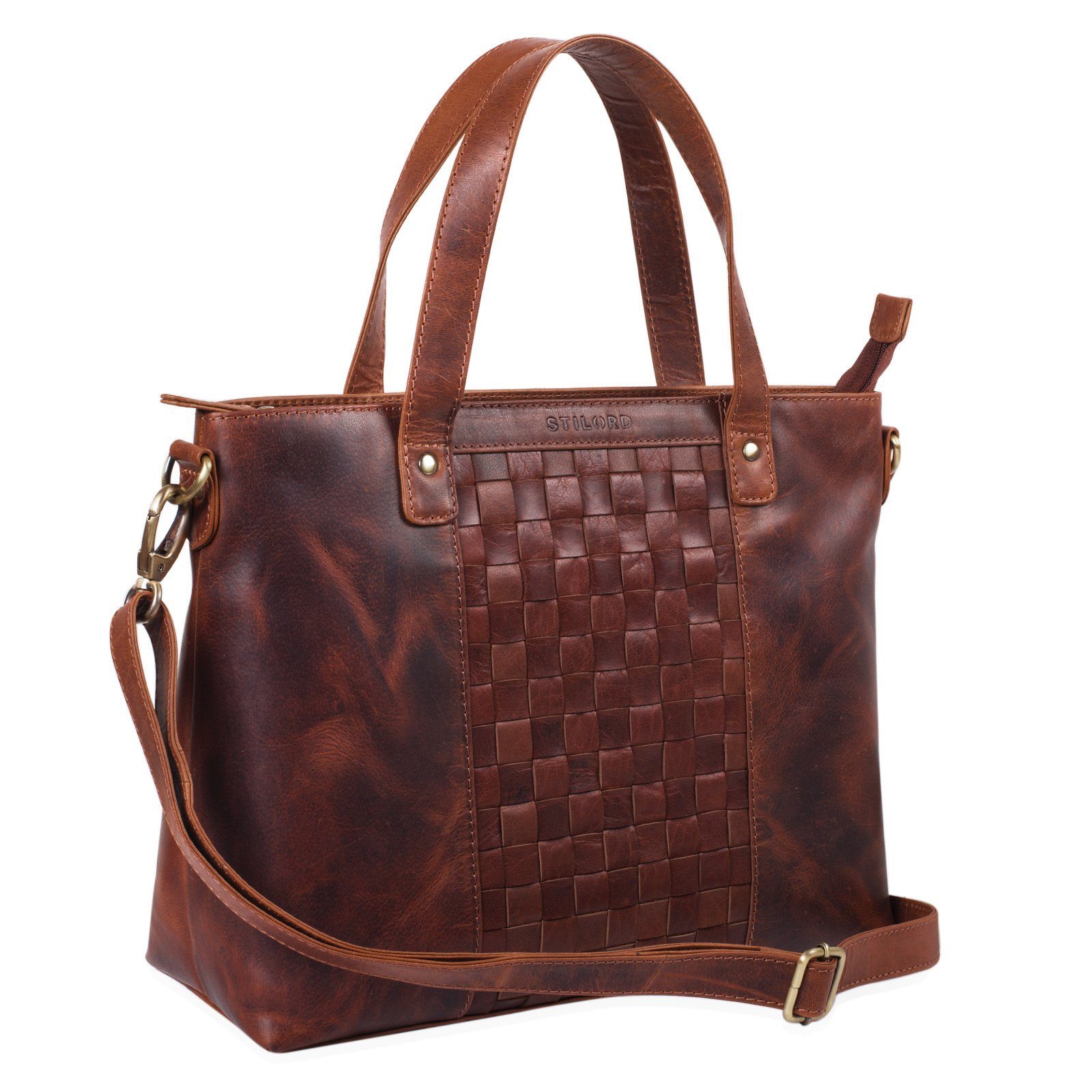 siena Handtasche - Elegante Mara Handtasche STILORD braun