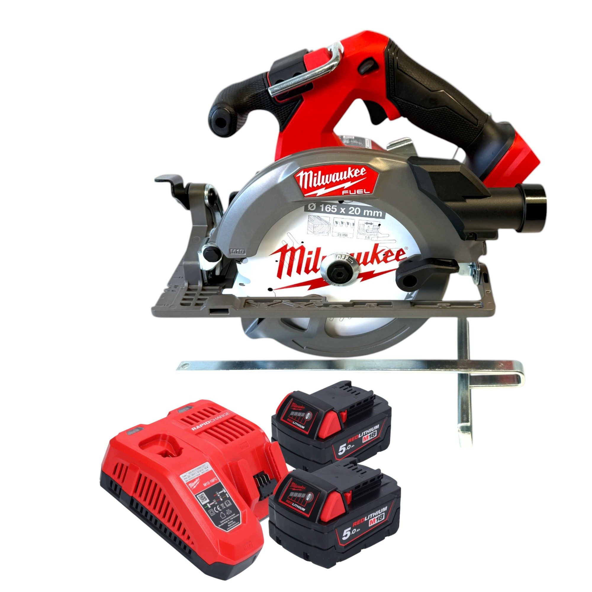 Milwaukee Akku-Handkreissäge M18 FCS552-502 18 V 165 mm Brushless + 2x Akku 5,0 Ah + Ladegerät