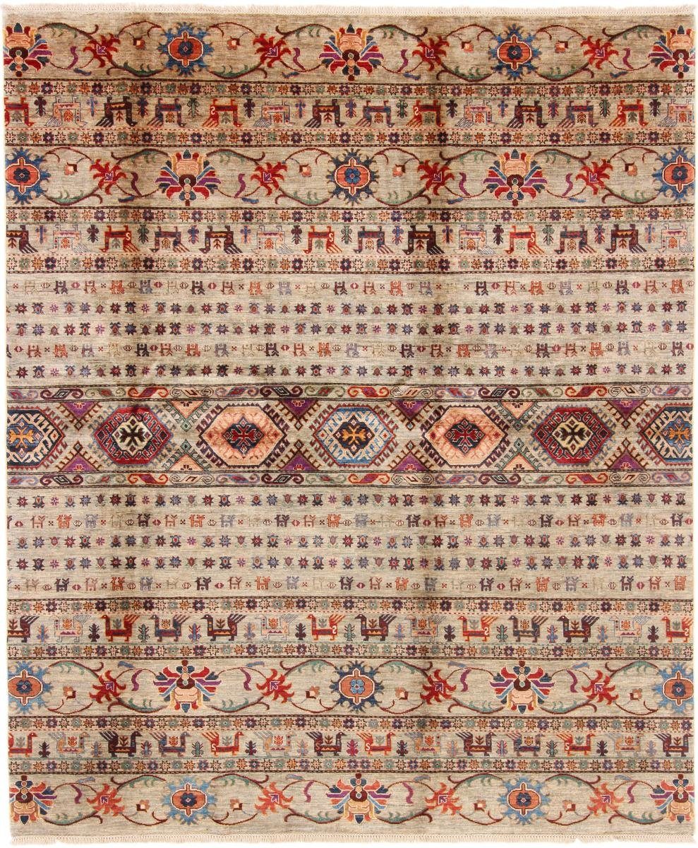 Orientteppich Arijana Shaal 197x236 Handgeknüpfter Orientteppich, Nain Trading, rechteckig, Höhe: 5 mm