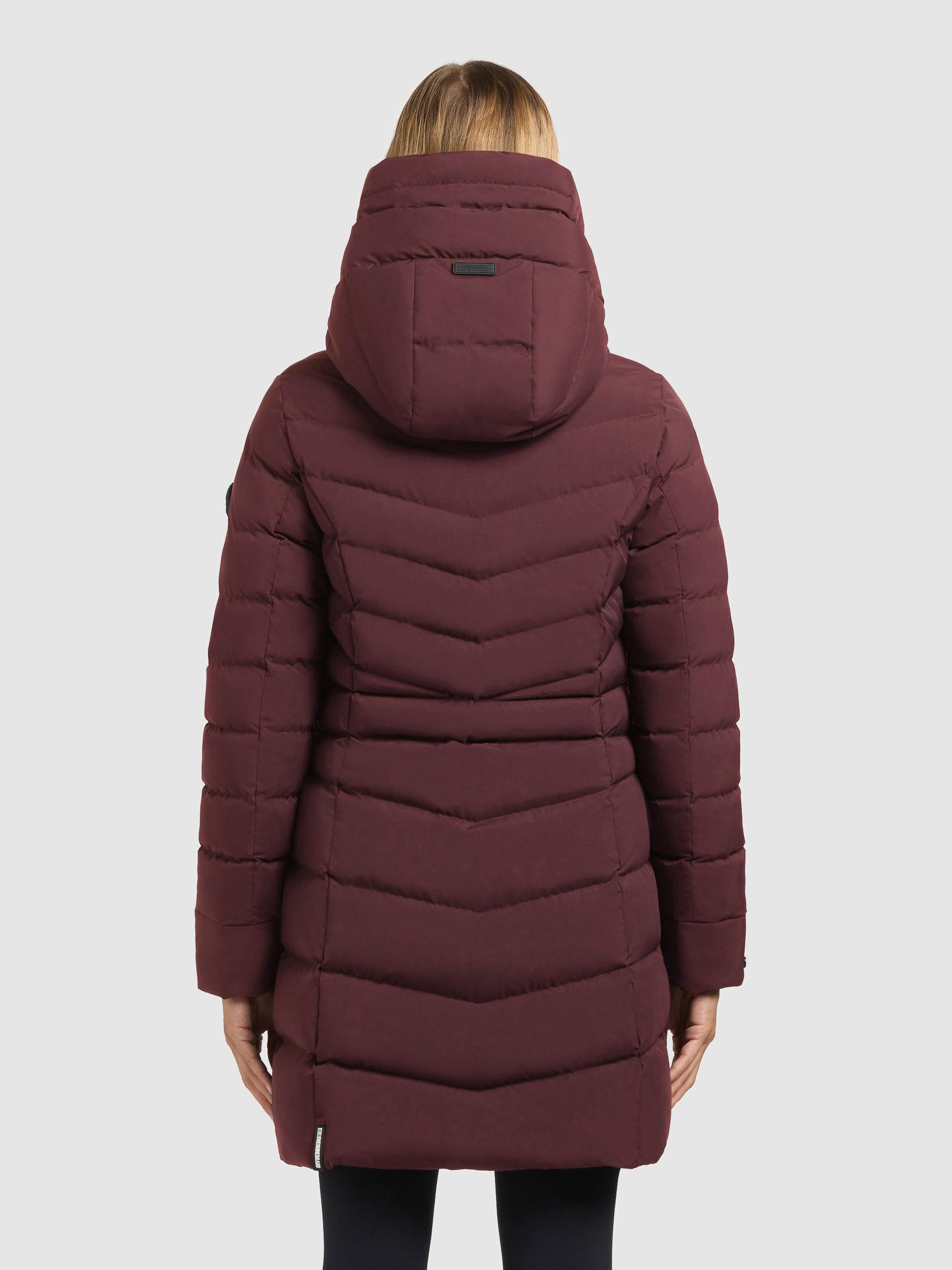 khujo Steppmantel Tuhani5 Formschöner langer Damen Mantel