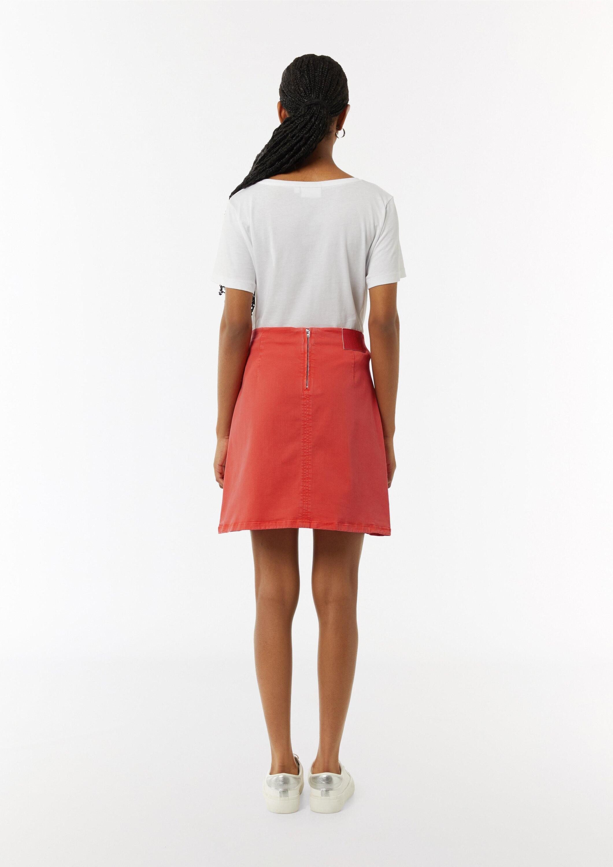 comma Minirock Rock Kurzer Rock mit Garment Dye