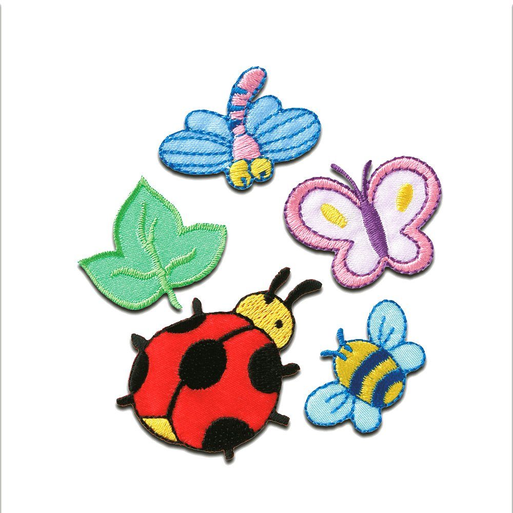 Catch the Patch Aufnäher Bügelbild, Aufbügler, Applikationen, Patches, Flicken, zum aufbügeln, Polyester, Set Käfer - Größe: verschiedene Größen