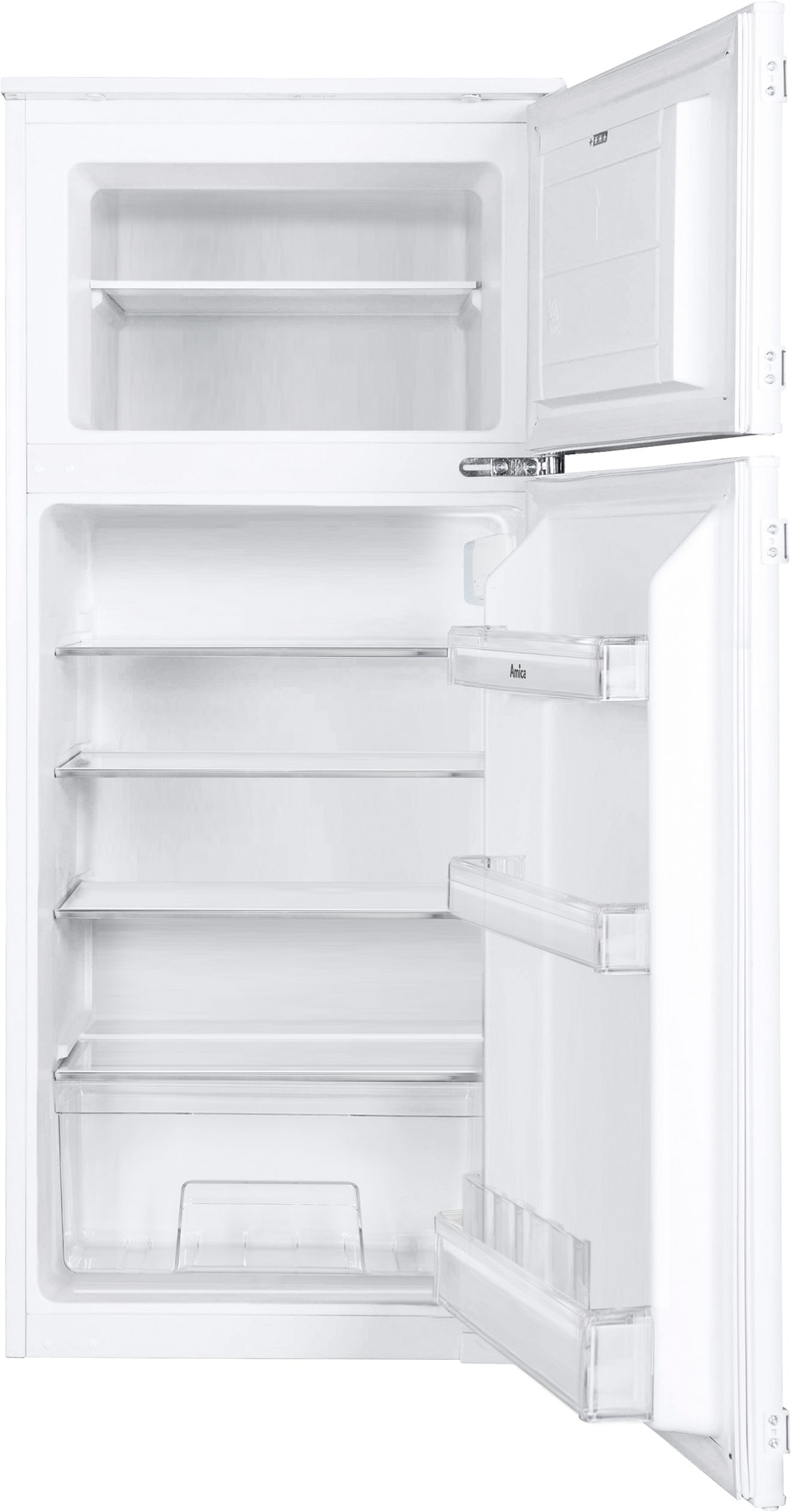 Amica Einbaukühlgefrierkombination EDTS 372 911, 122,1 cm hoch, 54 cm breit, Übersichtlich, flexibel, passend – frische Vorräte leicht verstaut