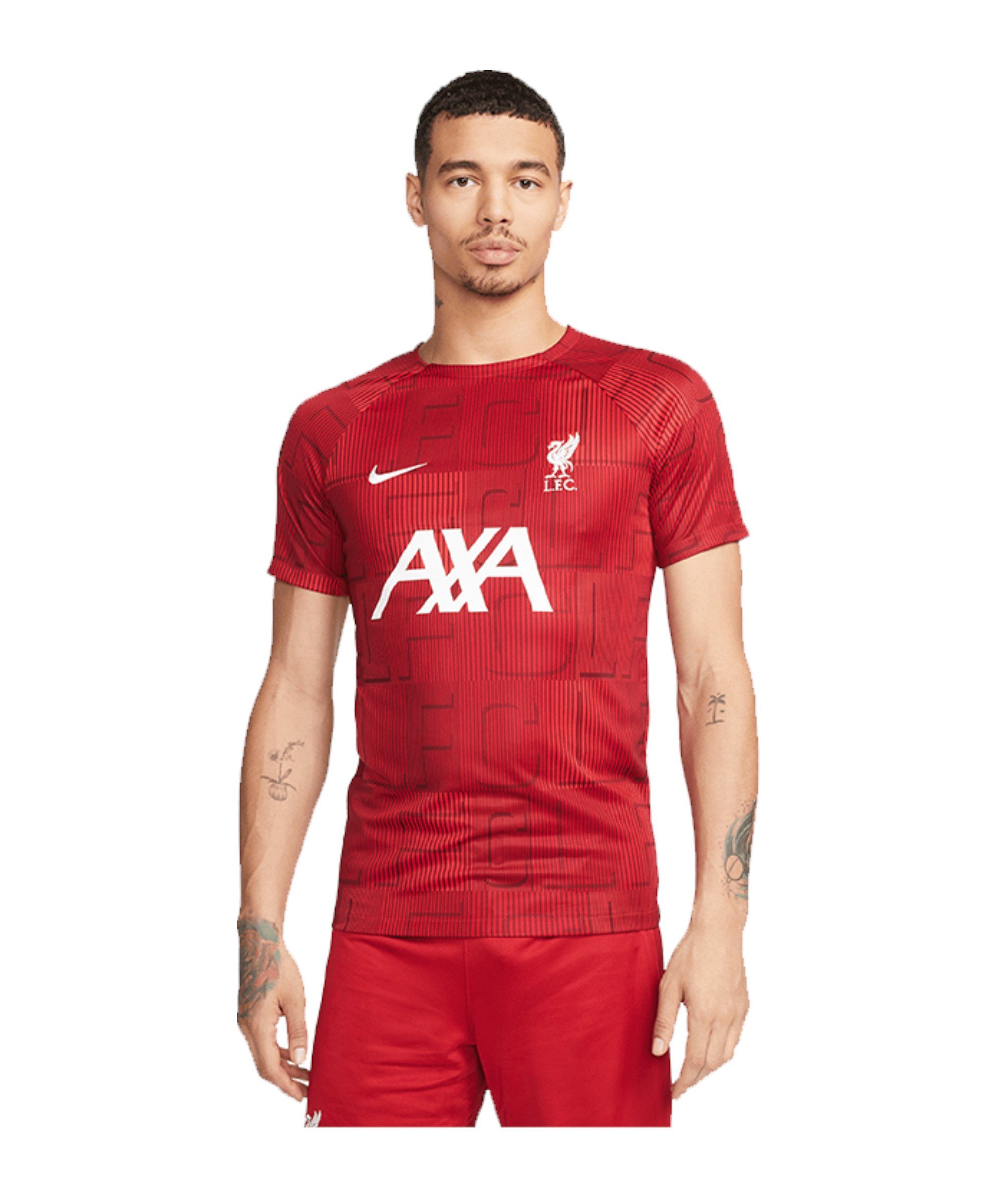 rot default Nike Liverpool FC Trainingsshirt T-Shirt