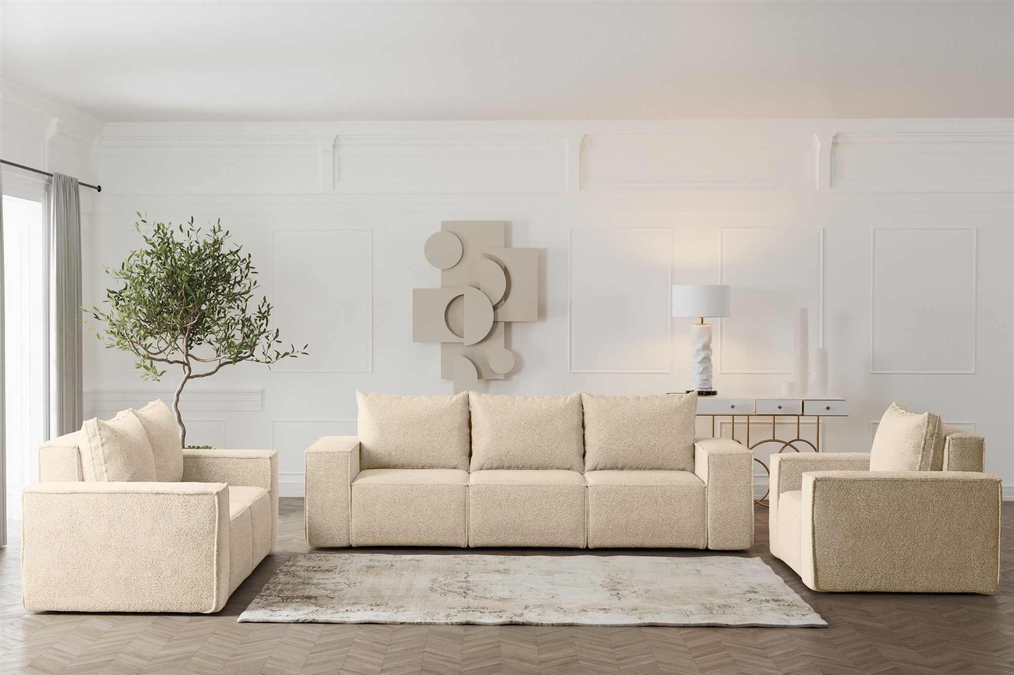 Fun Möbel Polstergarnitur Sofa-Set Designersofa ESTELLE günstig online kaufen