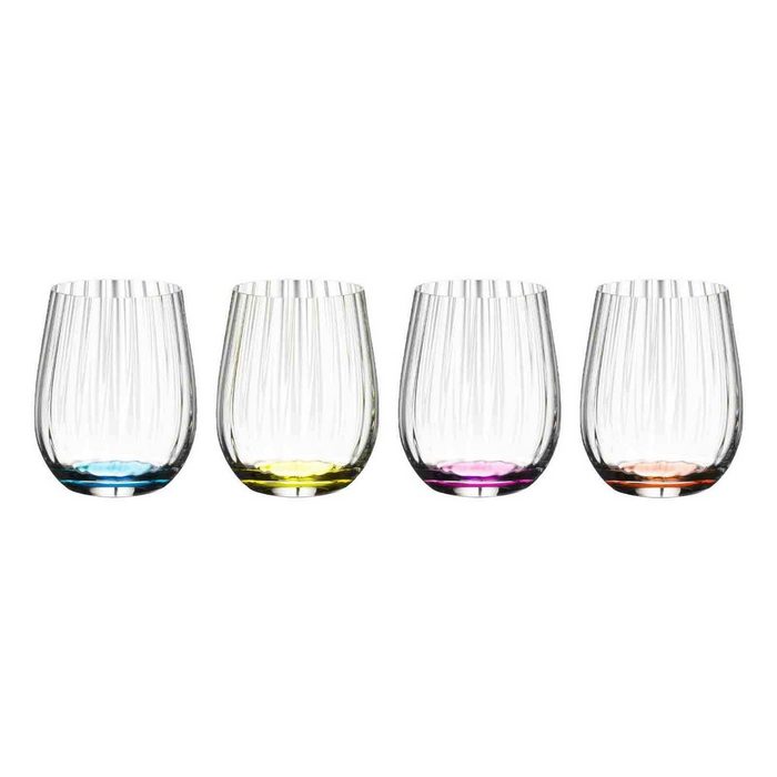 RIEDEL Glas Weinglas Happy O Weinbecher 344 ml 4er Set Glas
